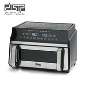 قلاية هوائية DSP – 2200 وات – سعة 11 لتر – درج مزدوج + فاصل – شاشة LED – موديل KB2200