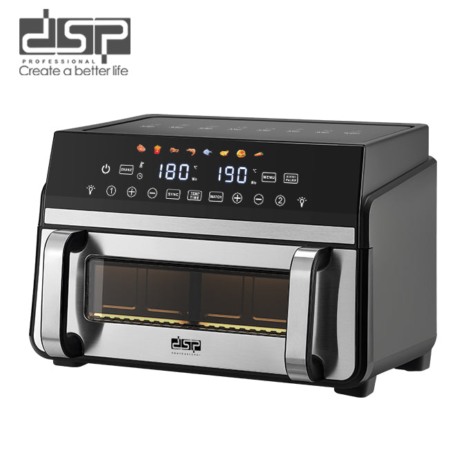 قلاية هوائية DSP – 2200 وات – سعة 11 لتر – درج مزدوج + فاصل – شاشة LED – موديل KB2200
