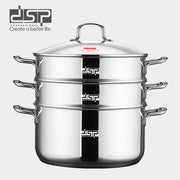 طقم طهي بالبخار ستانلس ستيل DSP CS008-32 – 32 سم – 4 قطع