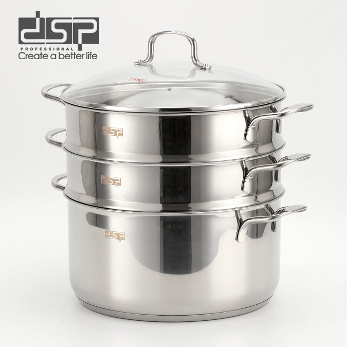 طقم طهي بالبخار ستانلس ستيل DSP CS008-32 – صورة 6