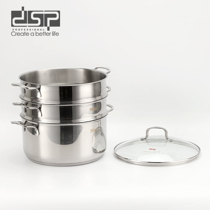 طقم طهي بالبخار ستانلس ستيل DSP CS008-32 – صورة 4