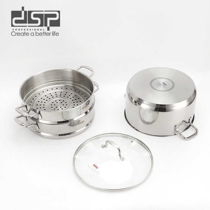 طقم طهي بالبخار ستانلس ستيل DSP CS008-32 – صورة 3