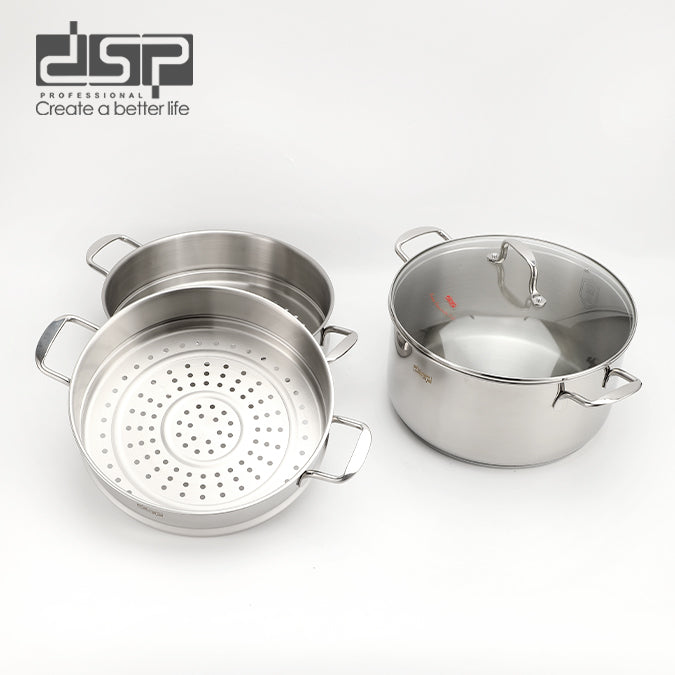 طقم طهي بالبخار ستانلس ستيل DSP CS008-32 – صورة 5
