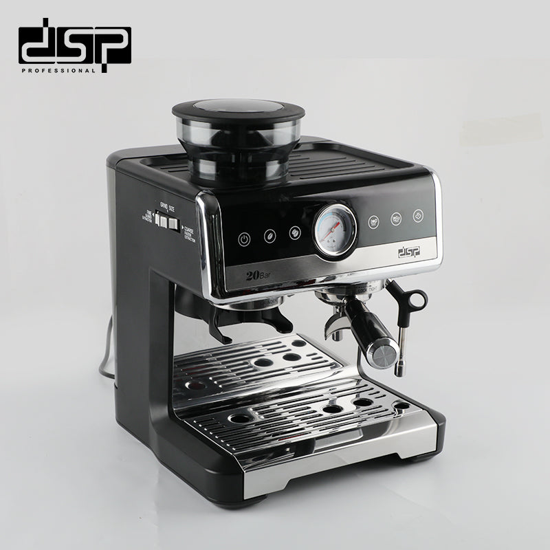 ماكينة إسبريسو 2×1 بطاحونة مدمجة – 20 بار – 2250 وات – DSP KA3107