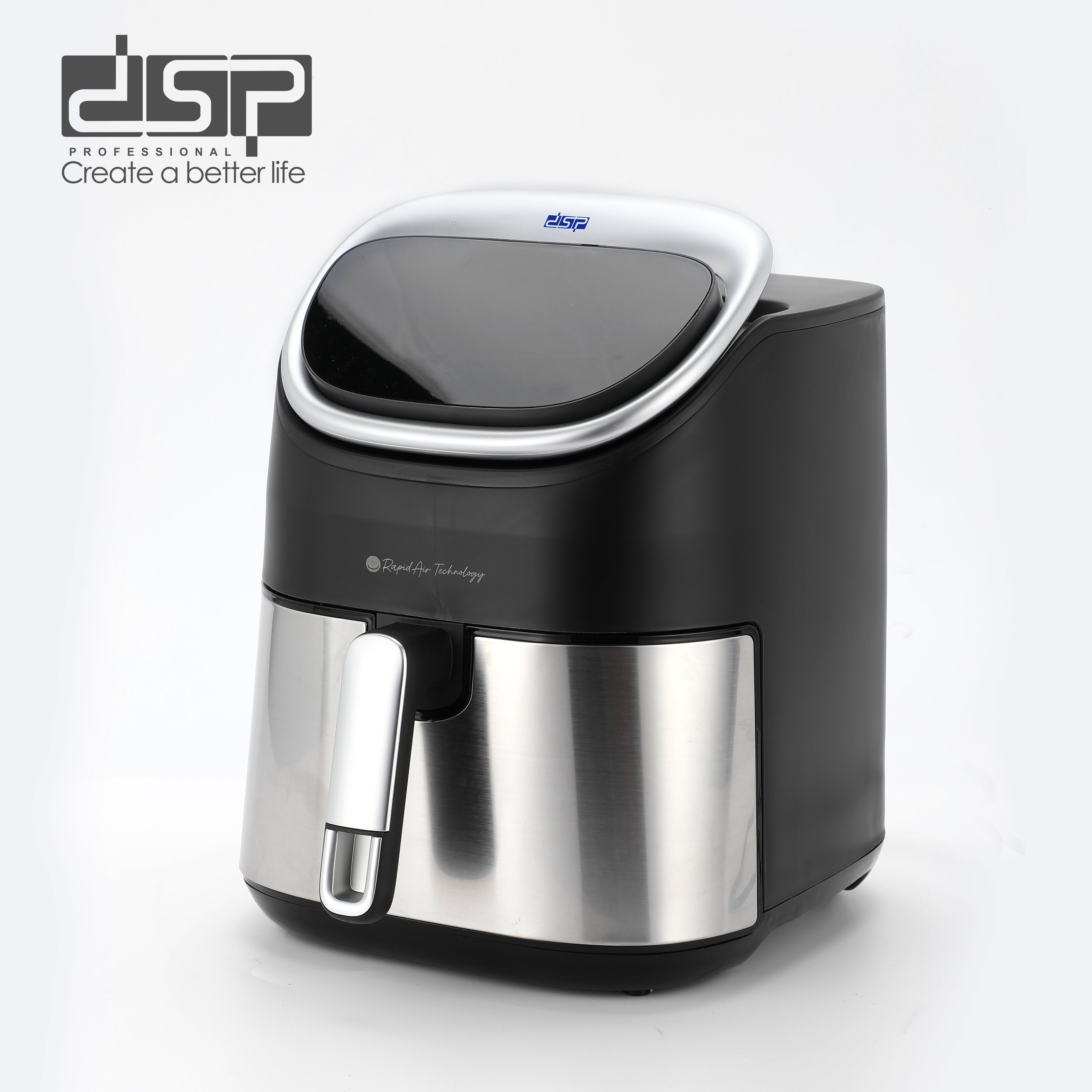 Air Fryer LED Display Adjustable Panel 7L 80% Less Oil 1600W | KB2180 | DSP | Image 2