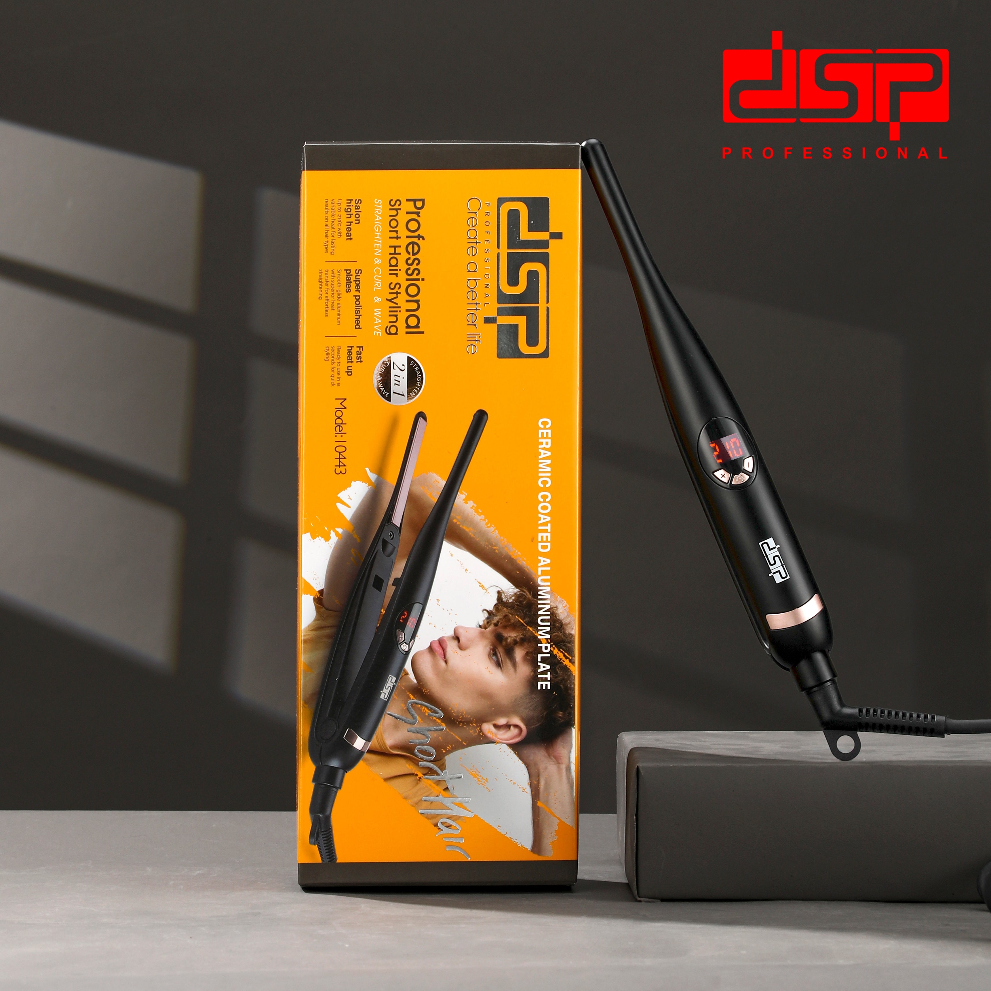 مكواة شعر DSP موديل 10443 – Short Hair Styling – MCH