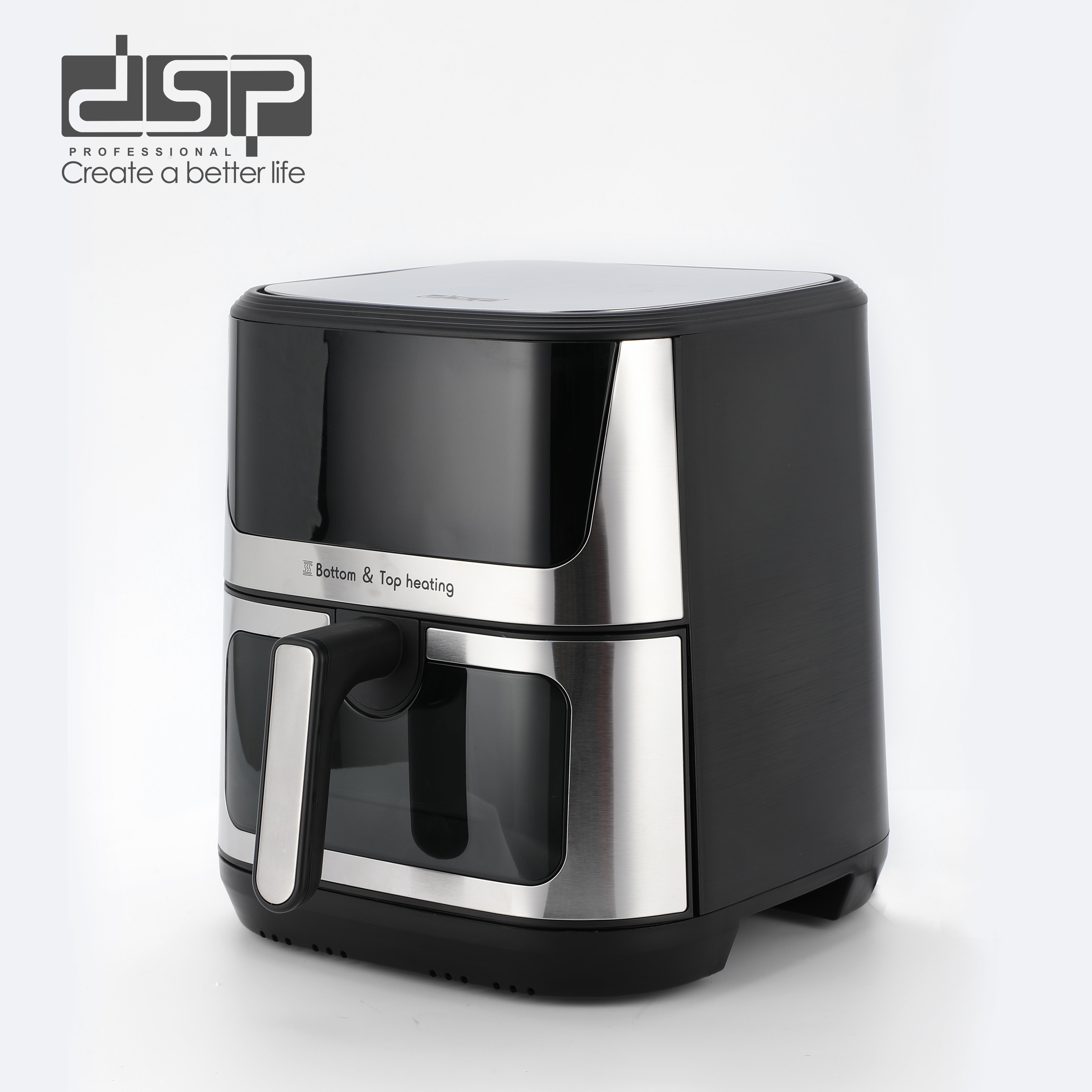 DSP Air Fryer - 1600W - 9L Capacity - LED Display - Top and Bottom Heating - Model KB2173