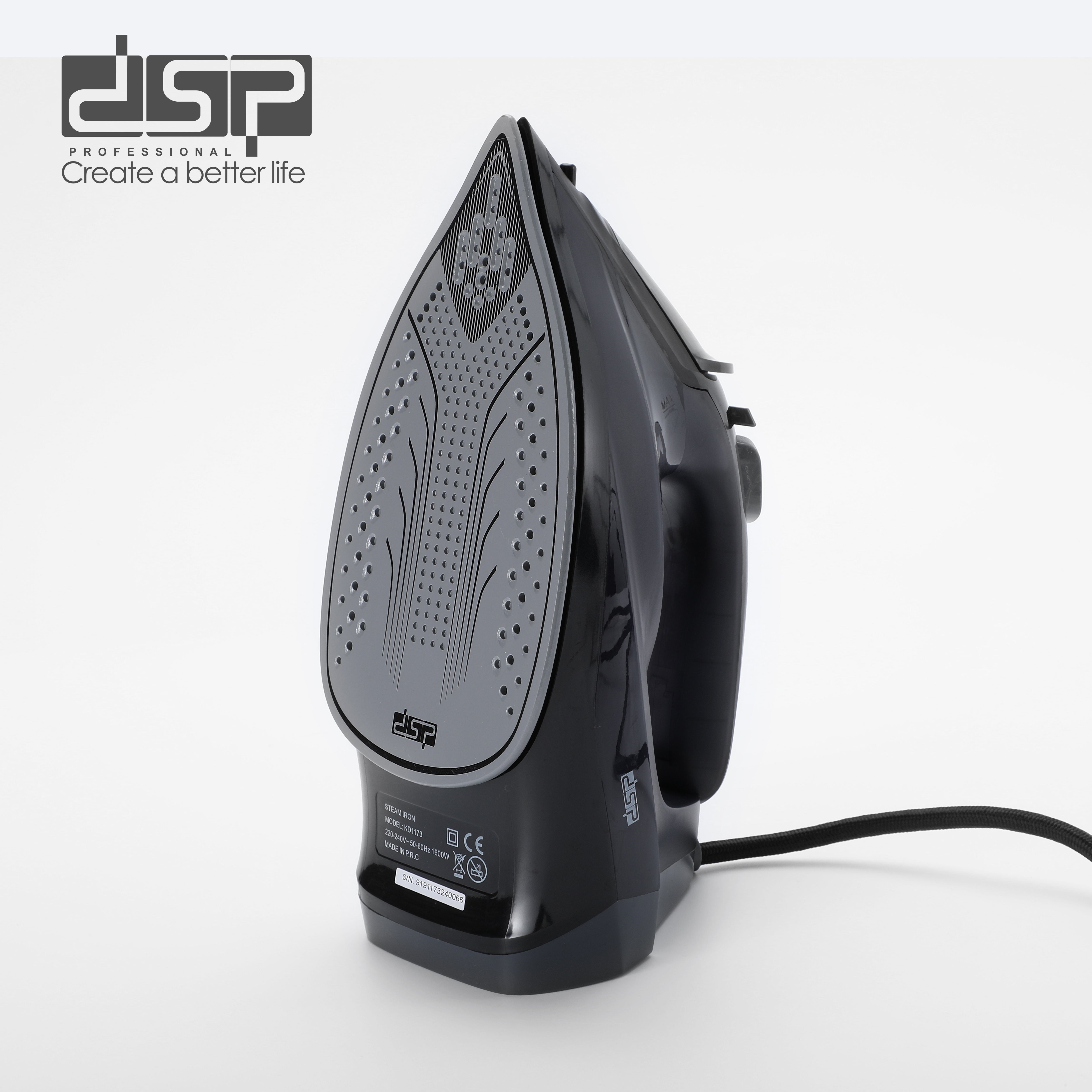 مكواة ملابس بخار DSP KD1173 – 1600 وات –