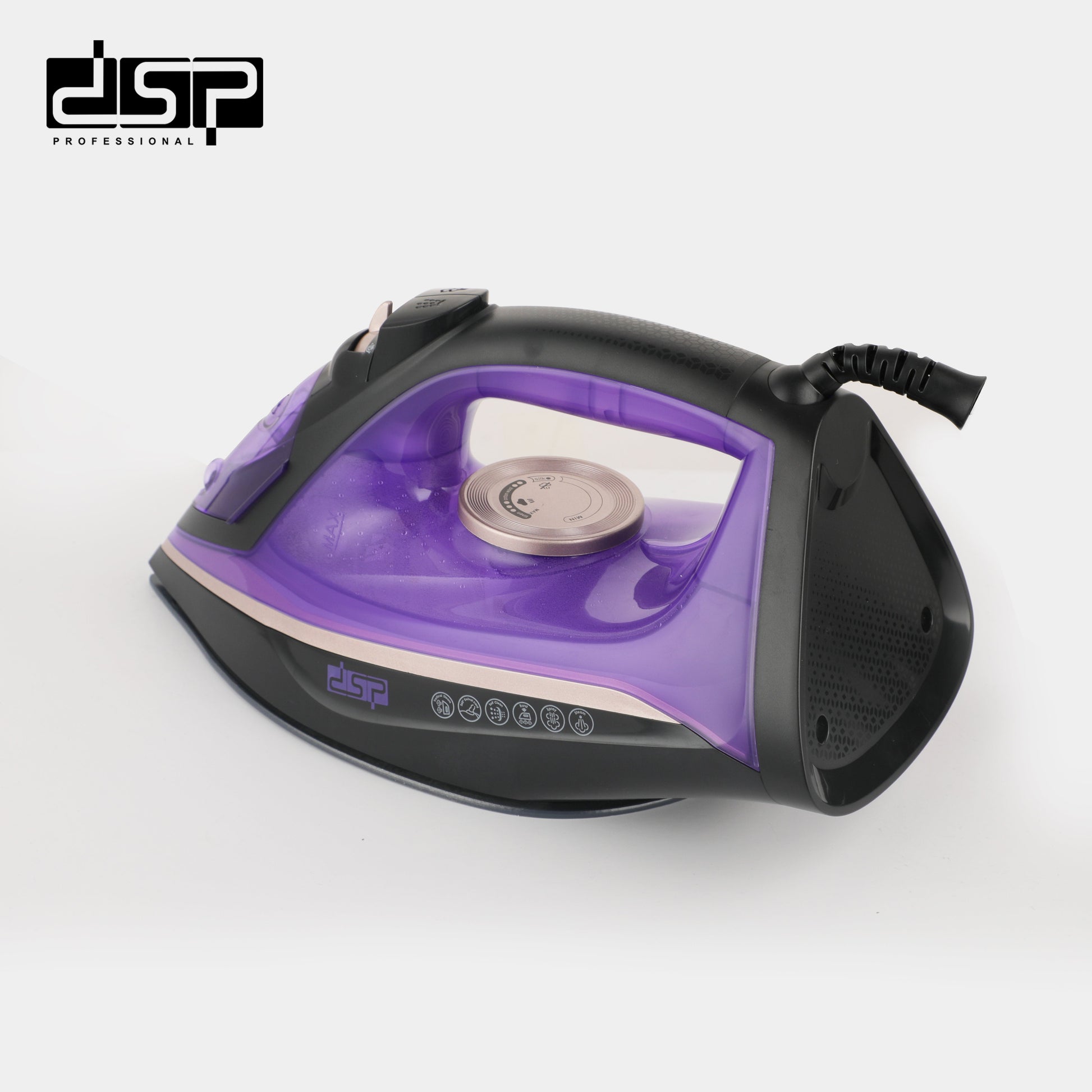 مكواة ملابس بخار DSP KD1352 – 2200 وات – سعة كبيرة وأداء قوي – صورة 3