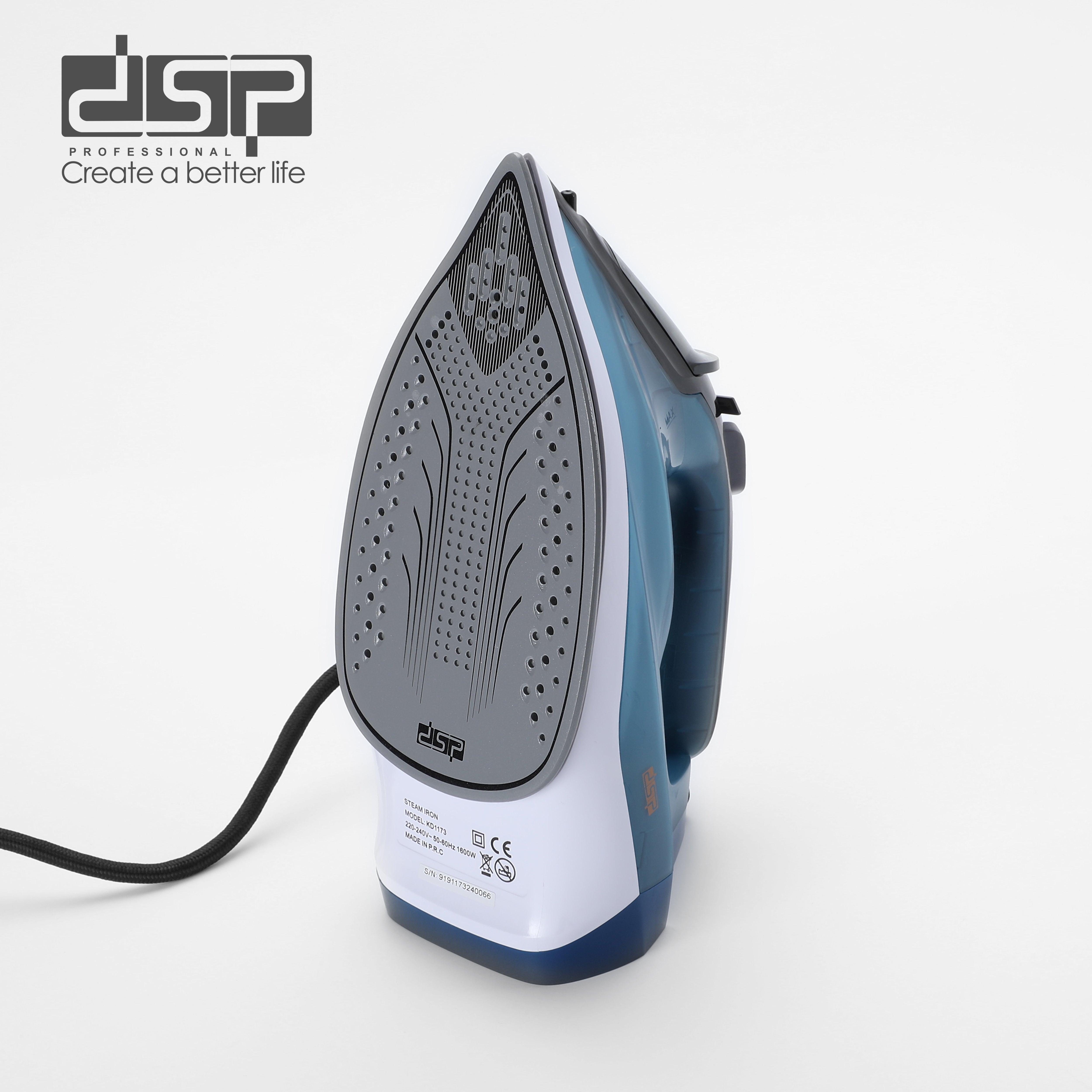 مكواة ملابس بخار DSP KD1173 – 1600 وات –