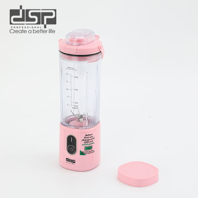 خلاط محمول DSP KJ2206 بقوة 110 وات – سعة 400 مل – 6 شفرات ستانلس ستيل – USB
