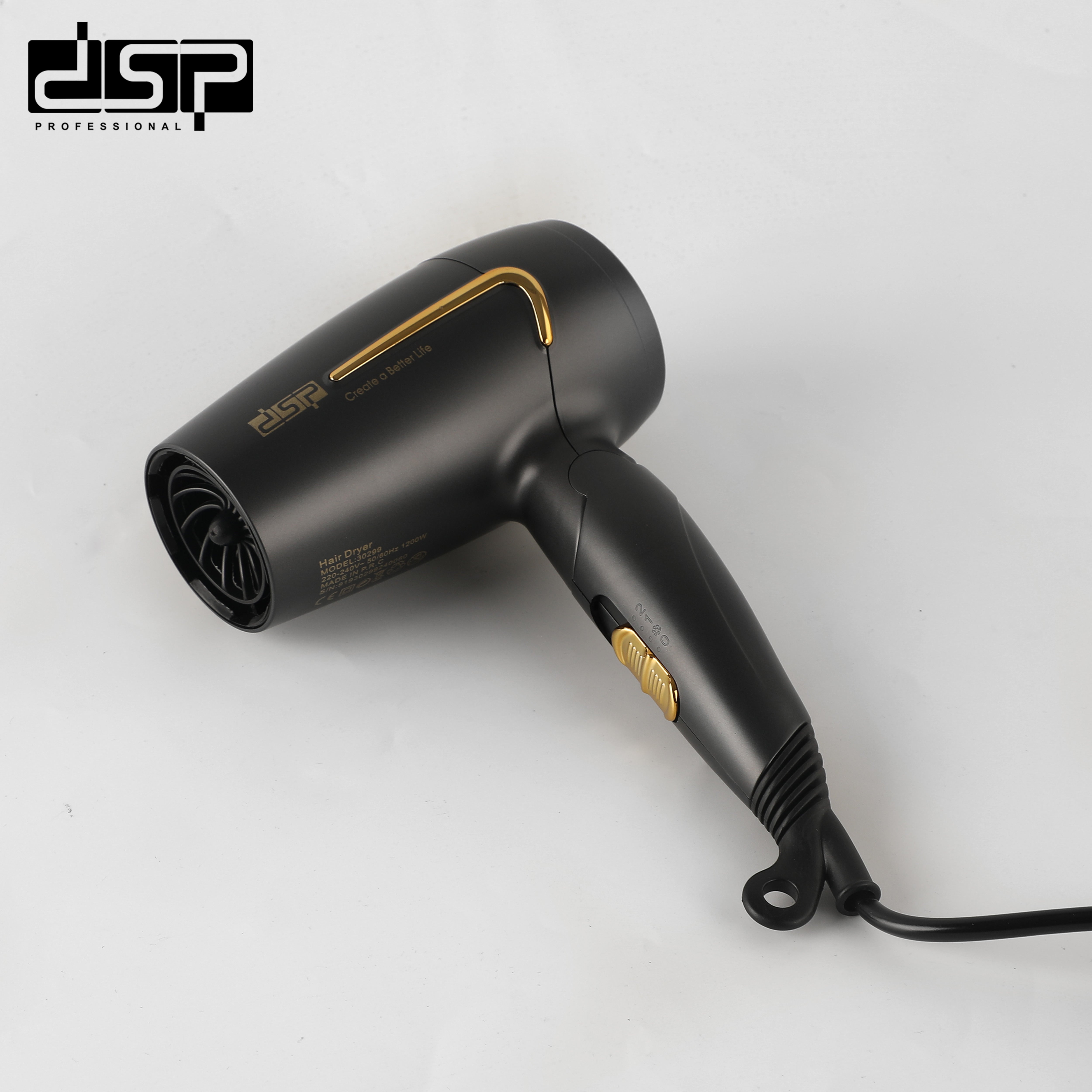 ستشوار شعر قابل للطي 1200 وات – 22000 RPM – DSP 30299