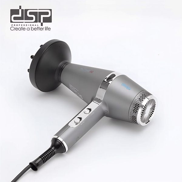 سيشوار باربر احترافي 2200 وات – 19200 RPM – هواء بارد وفلتر قابل للفك – DSP 37204