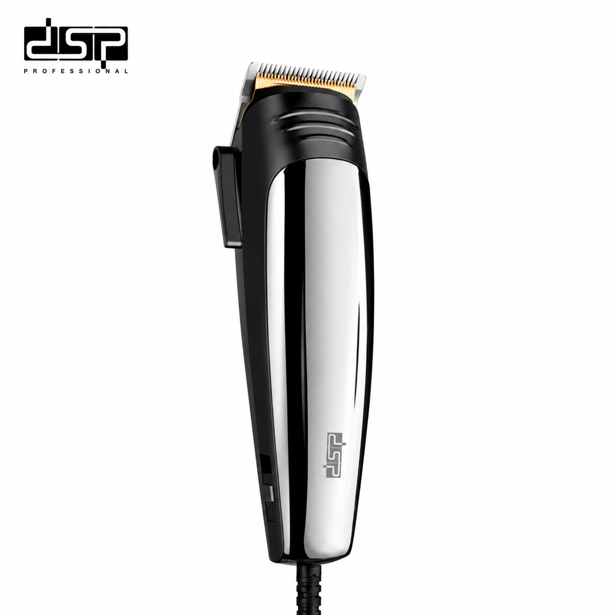 ماكينة حلاقة رجالي DSP 90157 – شفرة تيتانيوم بمحرك هادئ و4 أمشاط