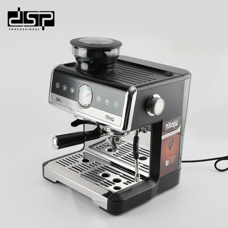 ماكينة إسبريسو 2×1 بطاحونة مدمجة – 20 بار – 2250 وات – DSP KA3107