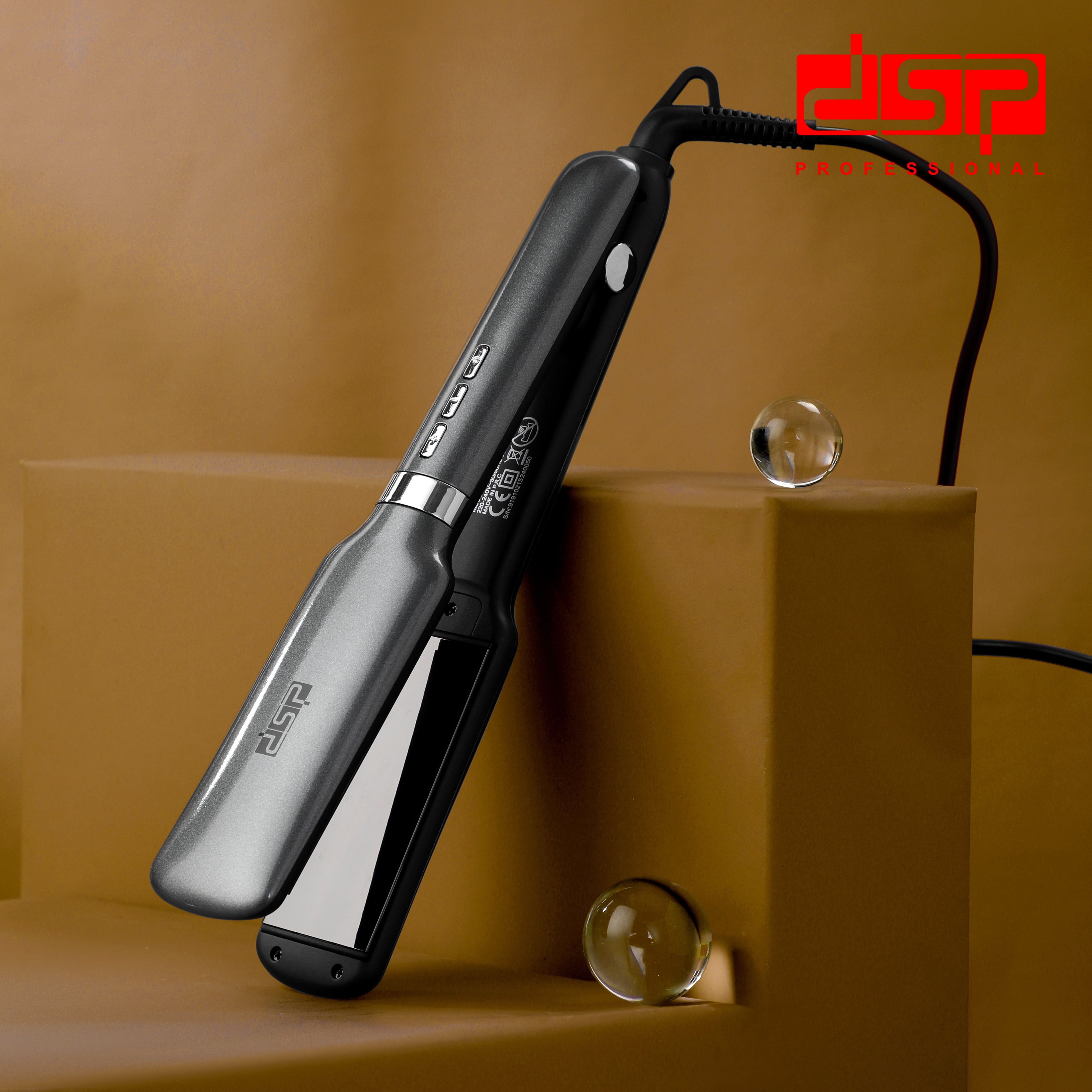 مكواة شعر ألواح تيتانيوم XL – تقنية لمعان الشعر – DSP 10215