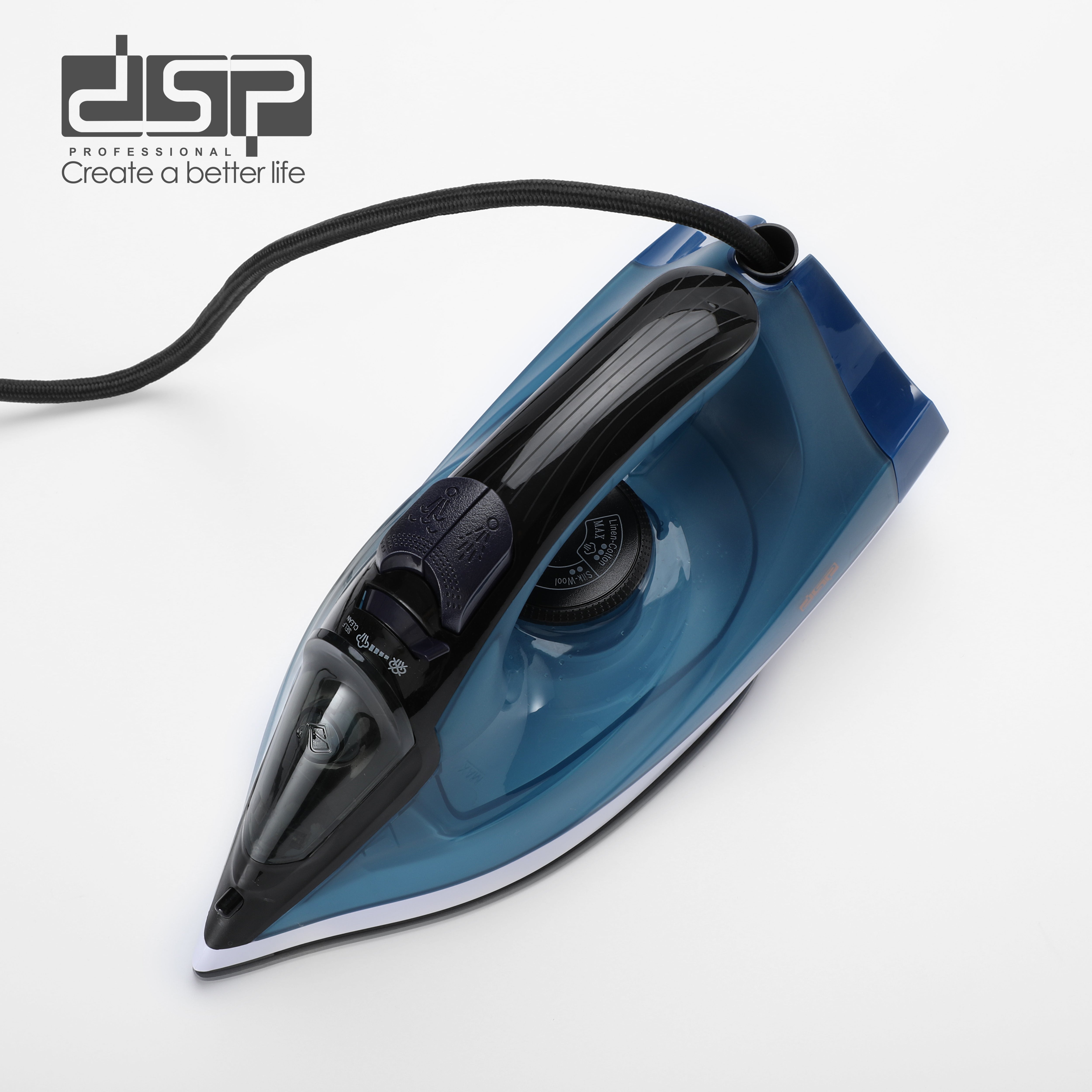 مكواة ملابس بخار DSP KD1173 – 1600 وات –