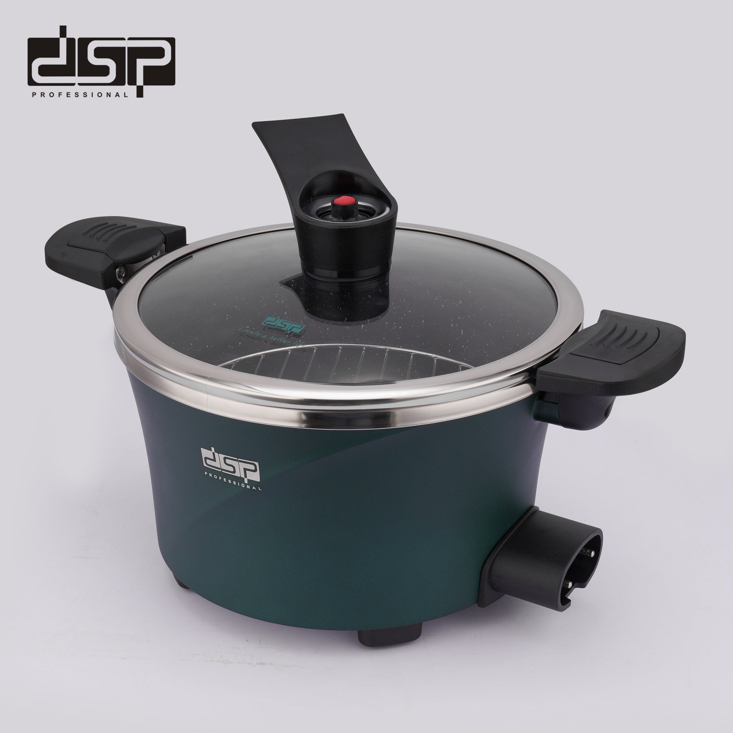 حلة ضغط كهربائية DSP KB5009 – 4.5 لتر – 1350 وات – قطر 24 سم