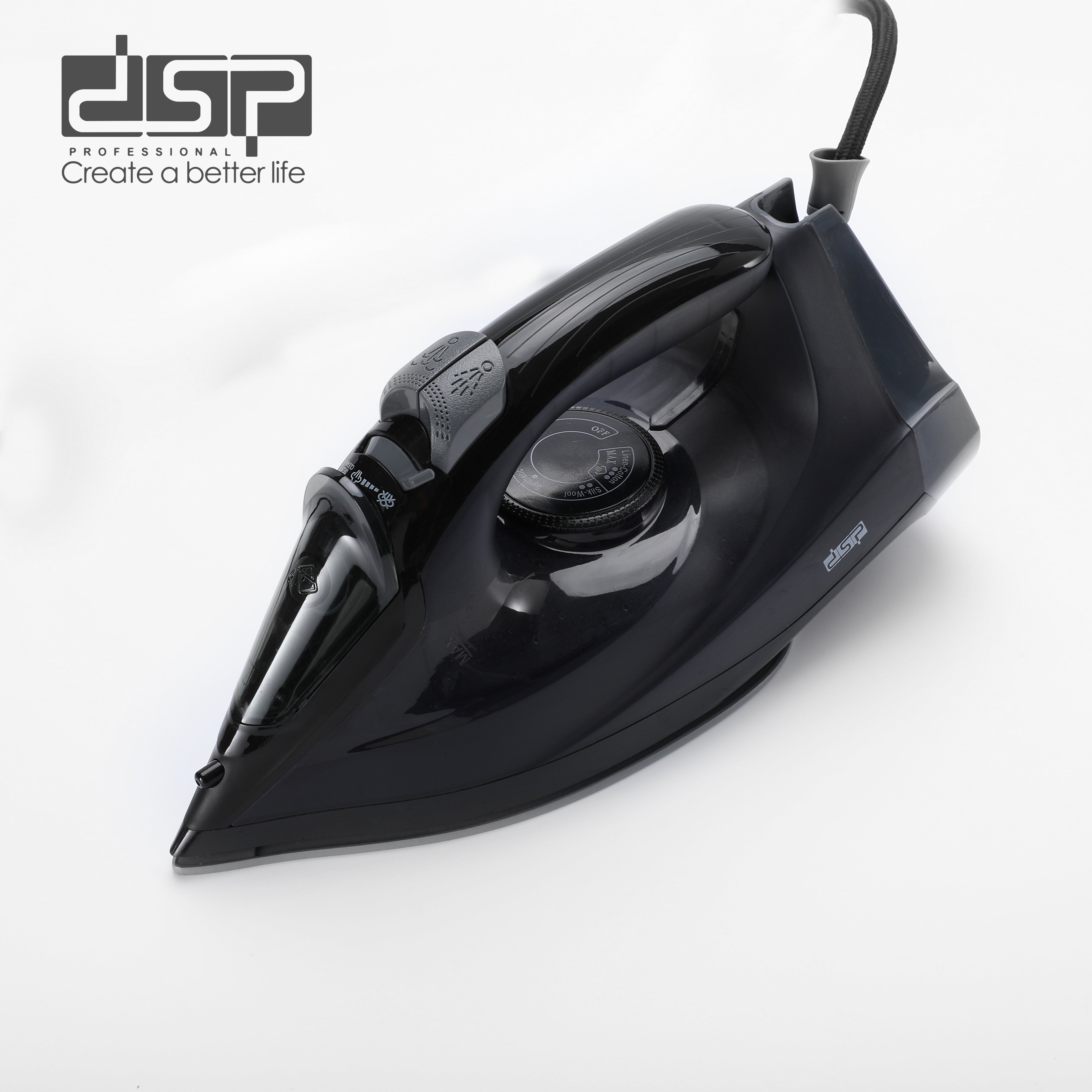 مكواة ملابس بخار DSP KD1173 – 1600 وات –