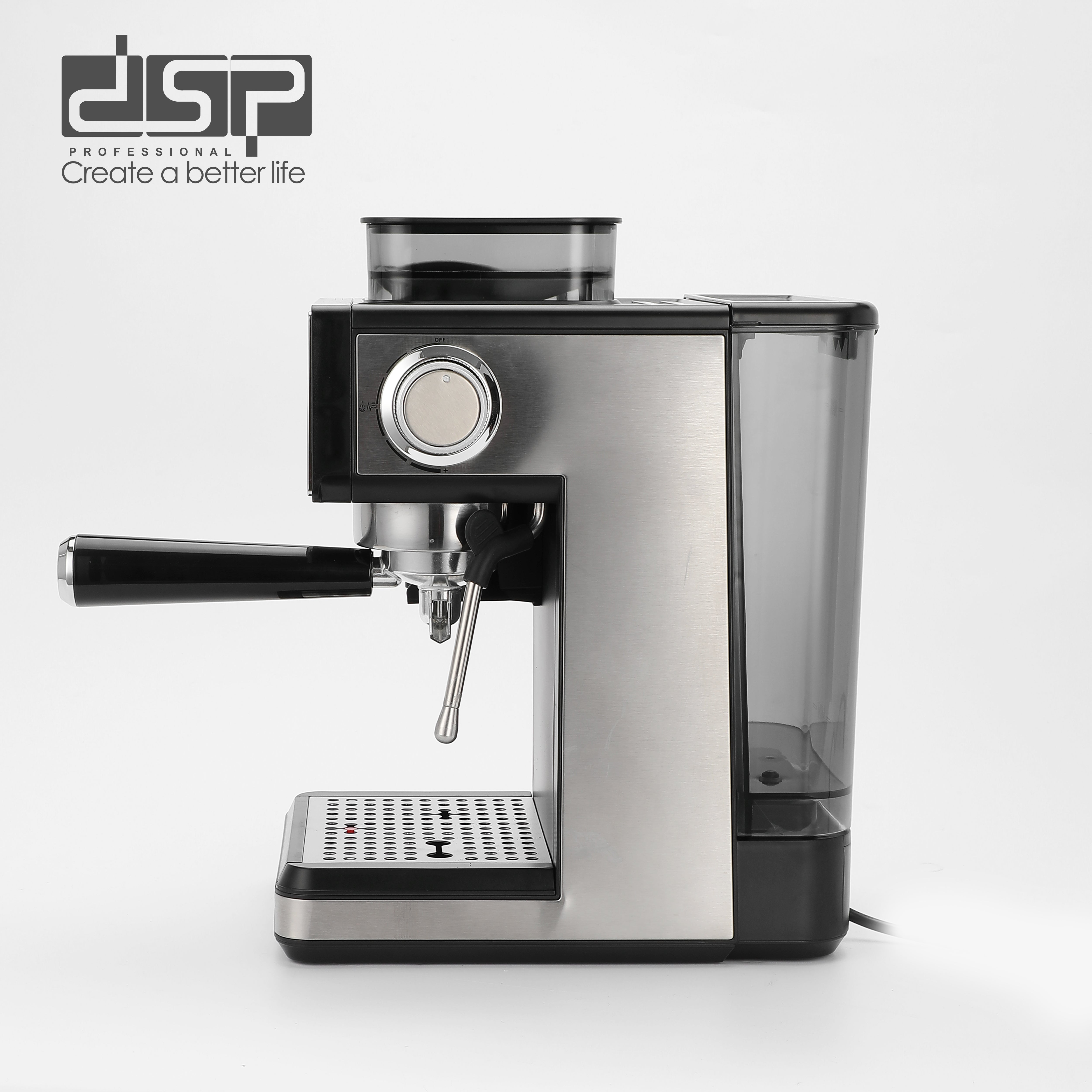 ماكينة إسبريسو بطاحونة مدمجة – 20 بار – 1350 وات – DSP KA3125