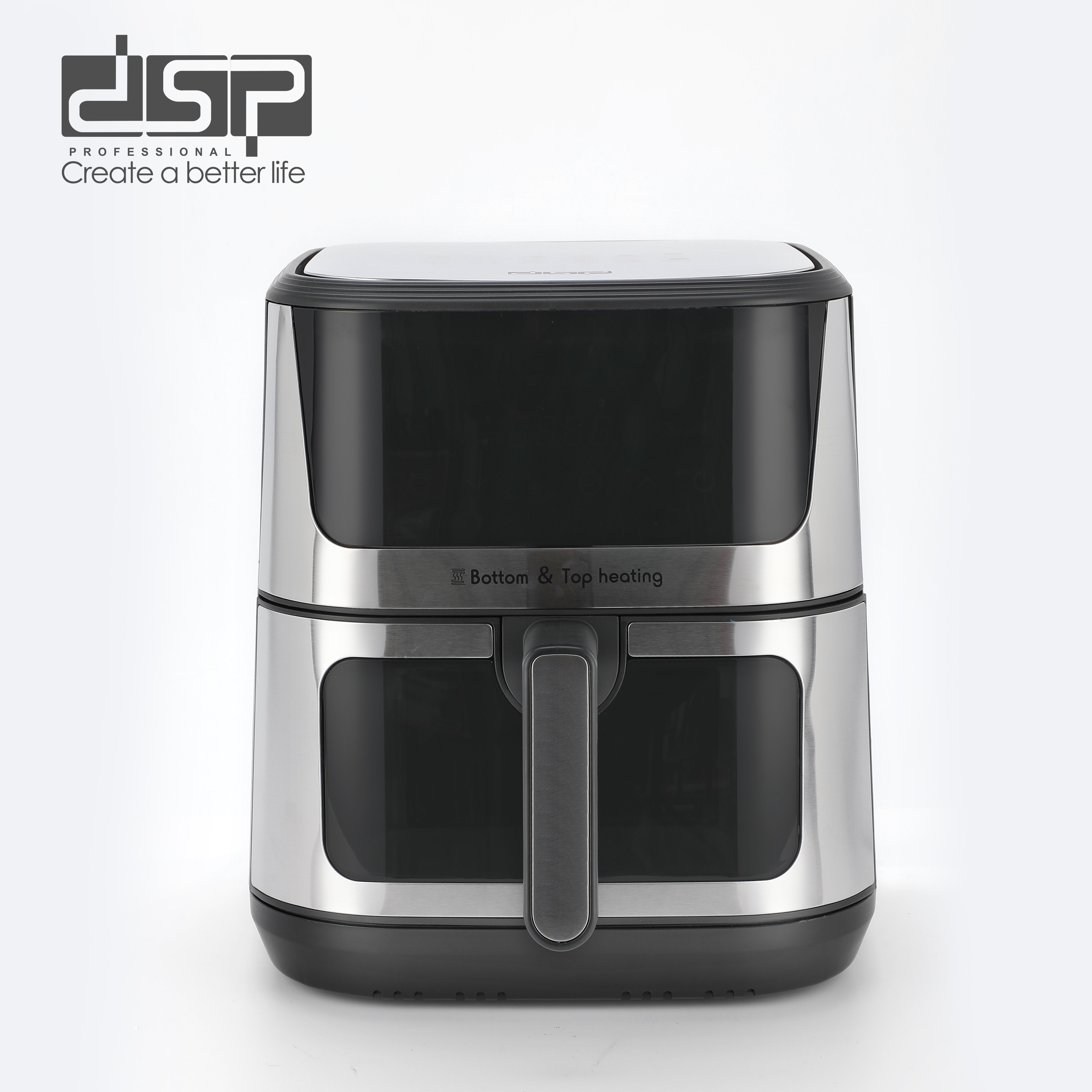 DSP Air Fryer - 1600W - 9L Capacity - LED Display - Top and Bottom Heating - Model KB2173
