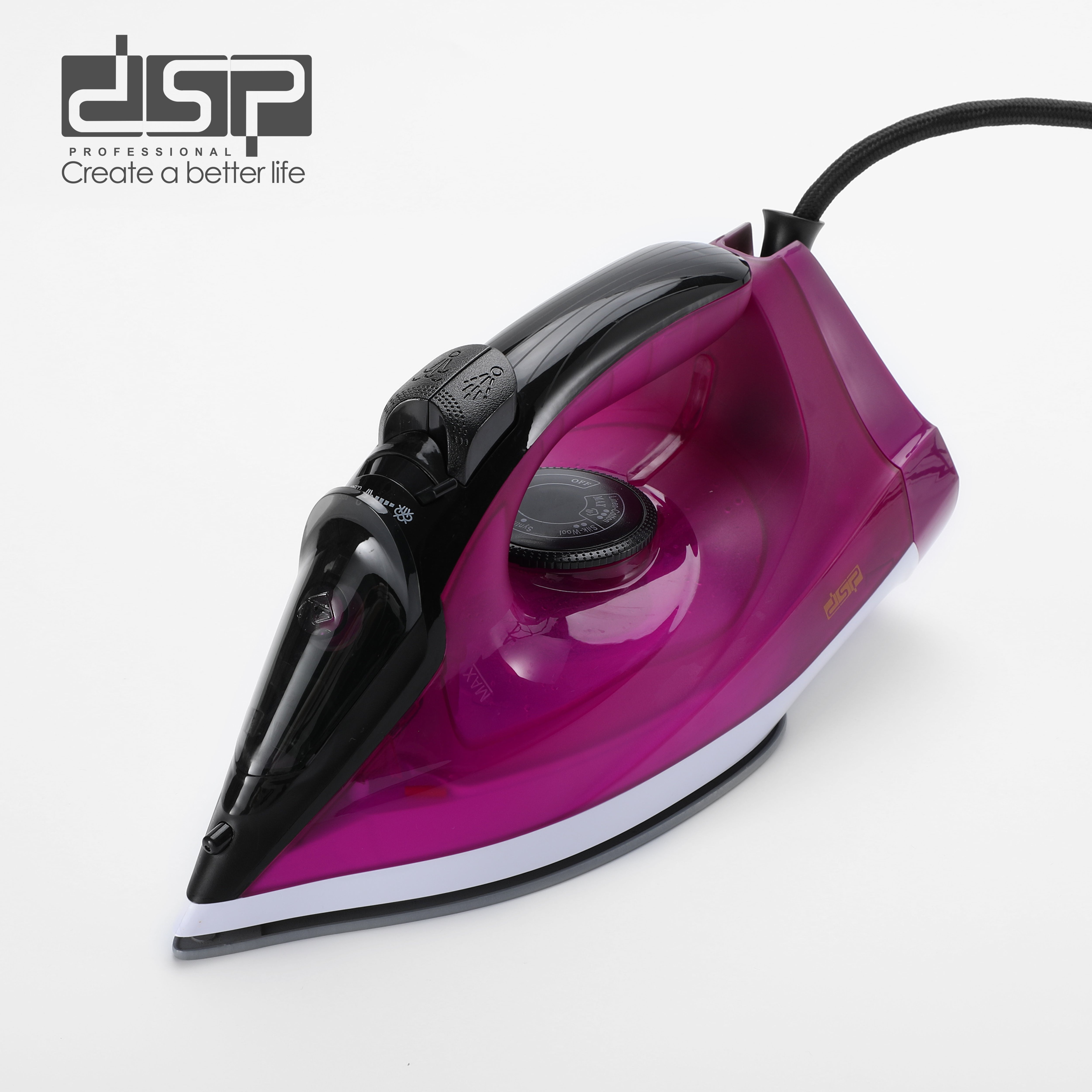 مكواة ملابس بخار DSP KD1173 – 1600 وات –