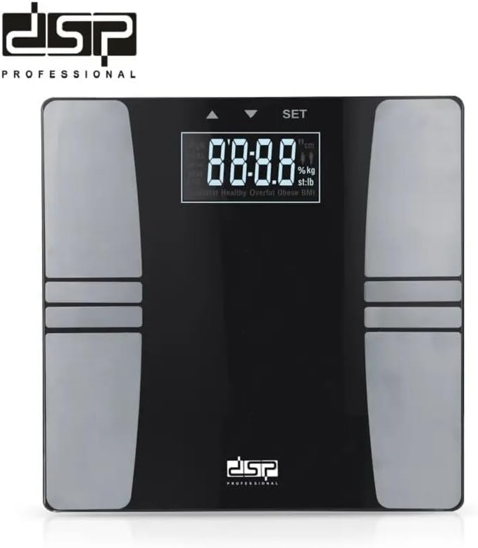 Body Fat Scale XL Smart Display BMI & Fat% 180kg | KD7018 | DSP | Image 1