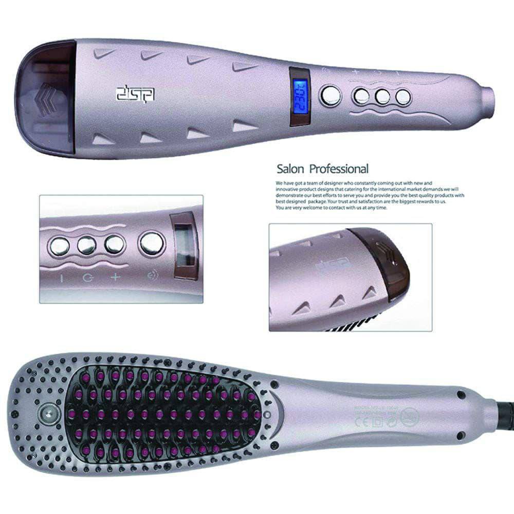 Hair Straightening Brush with Steam Technology – Moisturizing and Protection – DSP E-10040