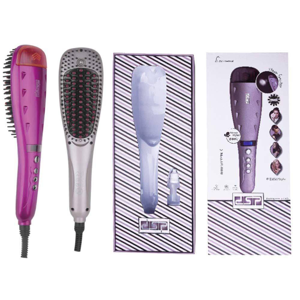 Hair Straightening Brush with Steam Technology – Moisturizing and Protection – DSP E-10040