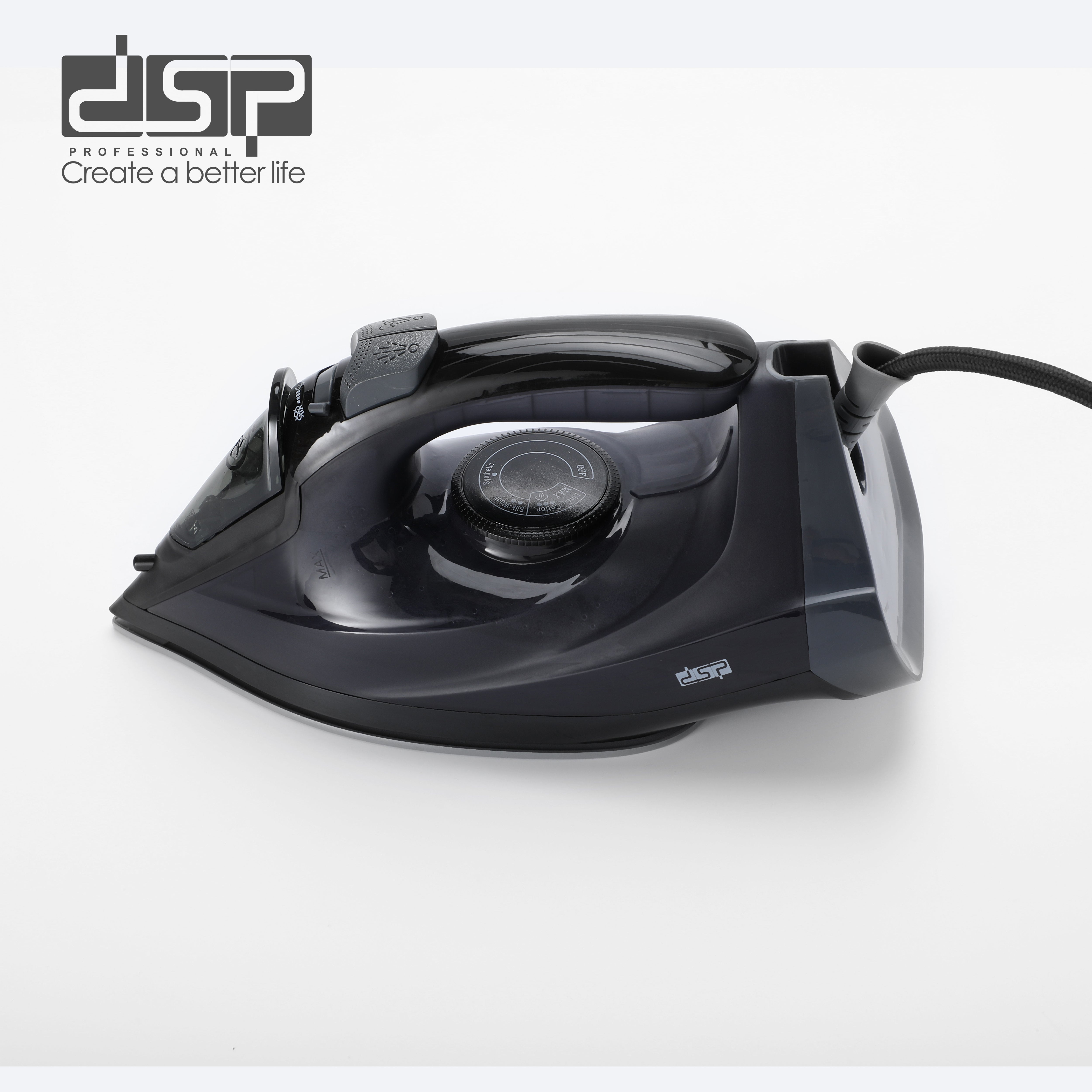 مكواة ملابس بخار DSP KD1173 – 1600 وات –