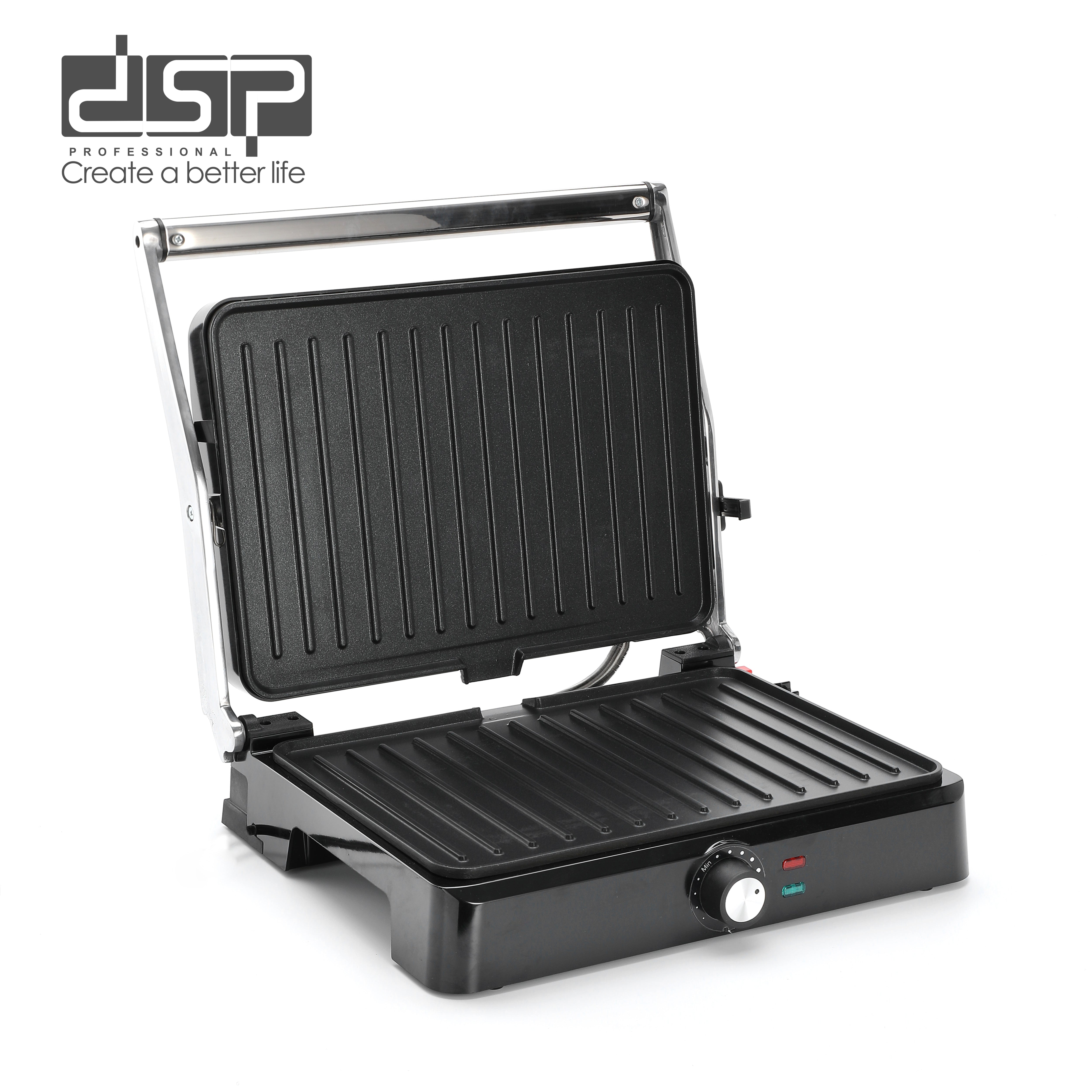 Electric Grill 180° Opening Non-Stick 34x24cm 2200W | KB1109 | DSP | Image 4