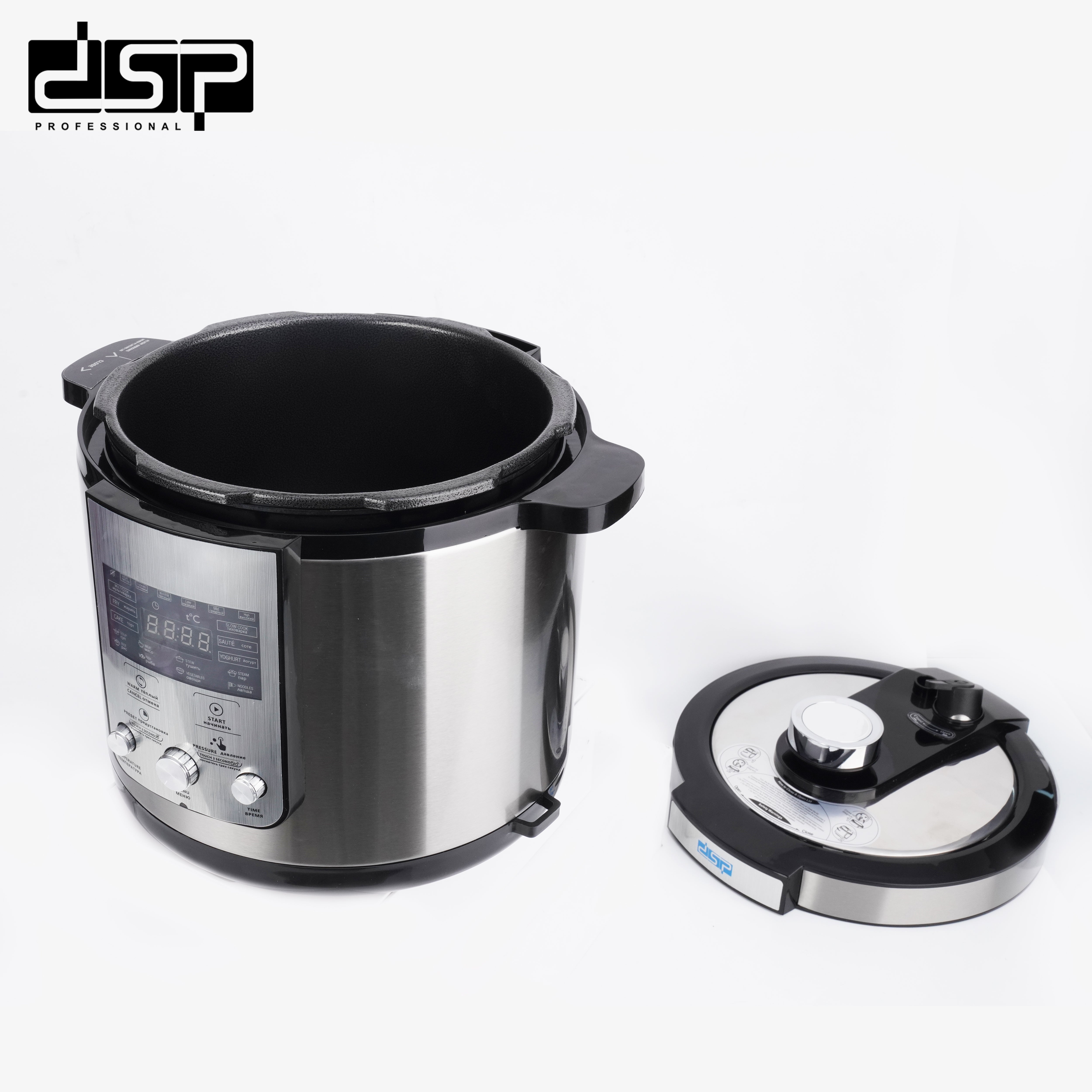 حلة ضغط كهربائية DSP KB5027 – 6 لتر – 1000 وات – 14 برنامج طهي