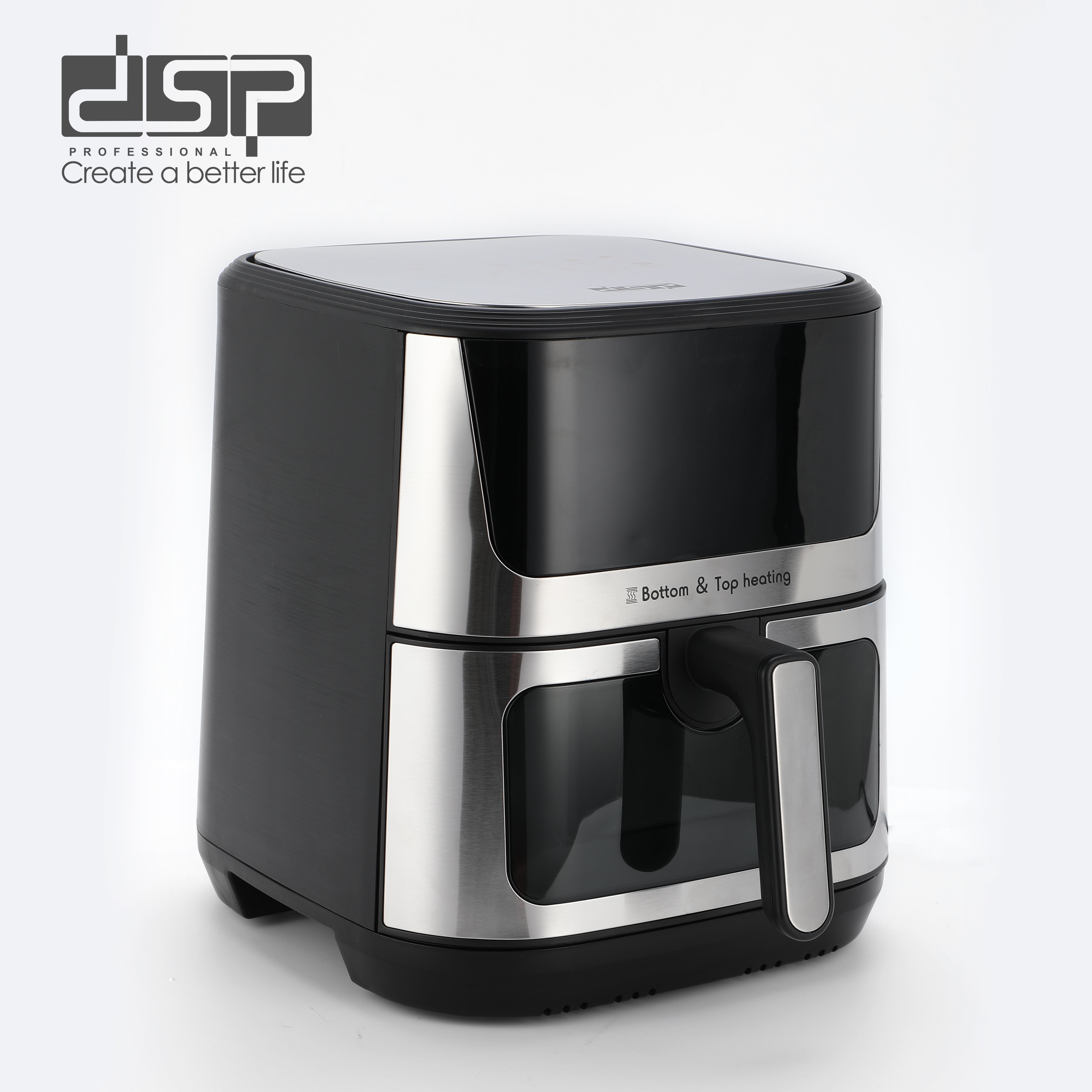 DSP Air Fryer - 1600W - 9L Capacity - LED Display - Top and Bottom Heating - Model KB2173