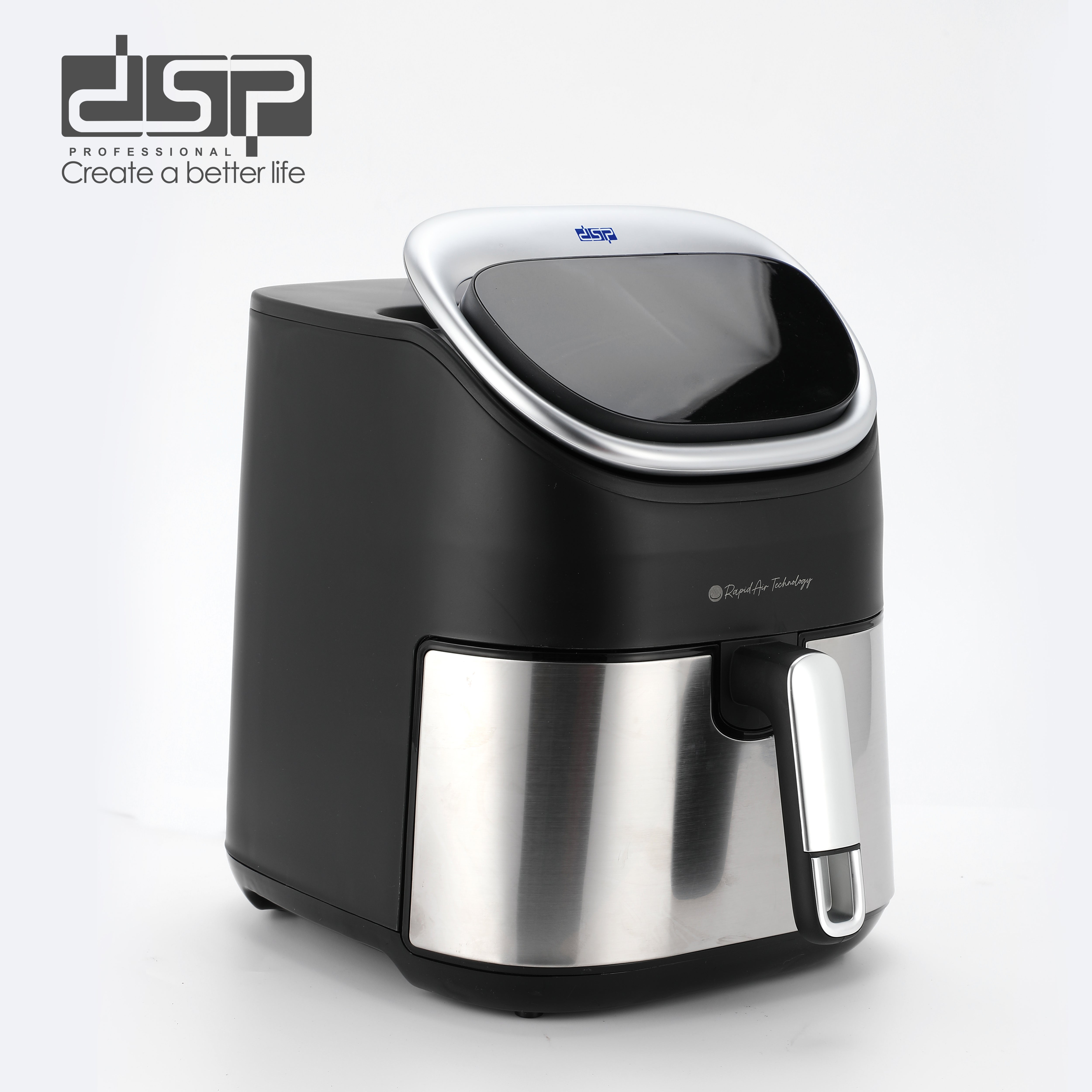 Air Fryer LED Display Adjustable Panel 7L 80% Less Oil 1600W | KB2180 | DSP | Image 4