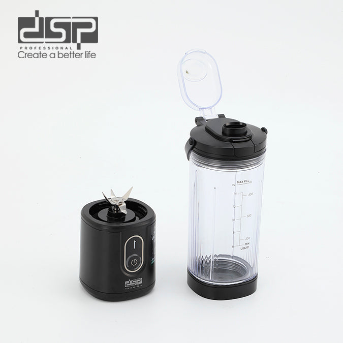 خلاط محمول DSP KJ2206 بقوة 110 وات – سعة 400 مل – 6 شفرات ستانلس ستيل – USB