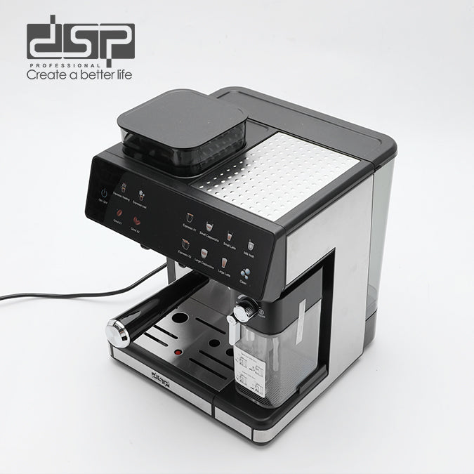 ماكينة إسبريسو أوتوماتيك 3×1 بطاحونة مدمجة – 20 بار – 1350 وات – DSP KA3146 – صورة 4
