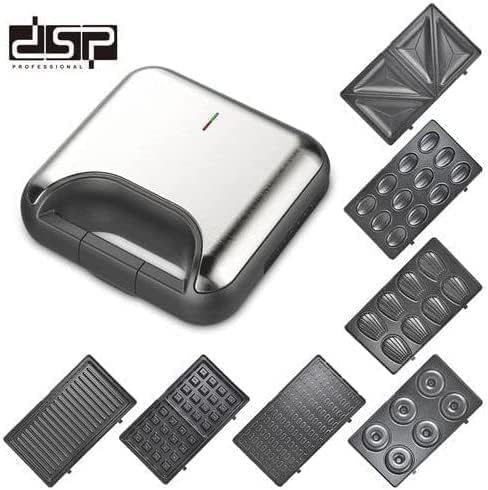 صانعة ساندويتش DSP KC1162 – 7 في 1 – 800 وات – ألواح متعددة الاستخدام