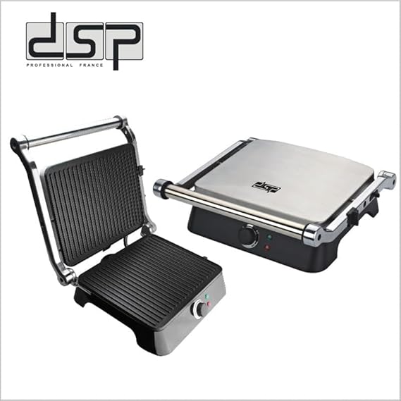 Electric Grill 180° Flat Opening Non-Stick 29x24.6cm 1400W | DSP | Image 2