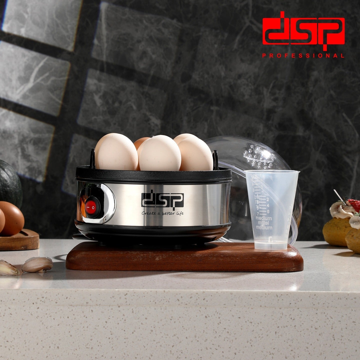 Electric Egg Cooker Auto Shut-Off 7 Eggs 350W | KA5001 | DSP | Image 6