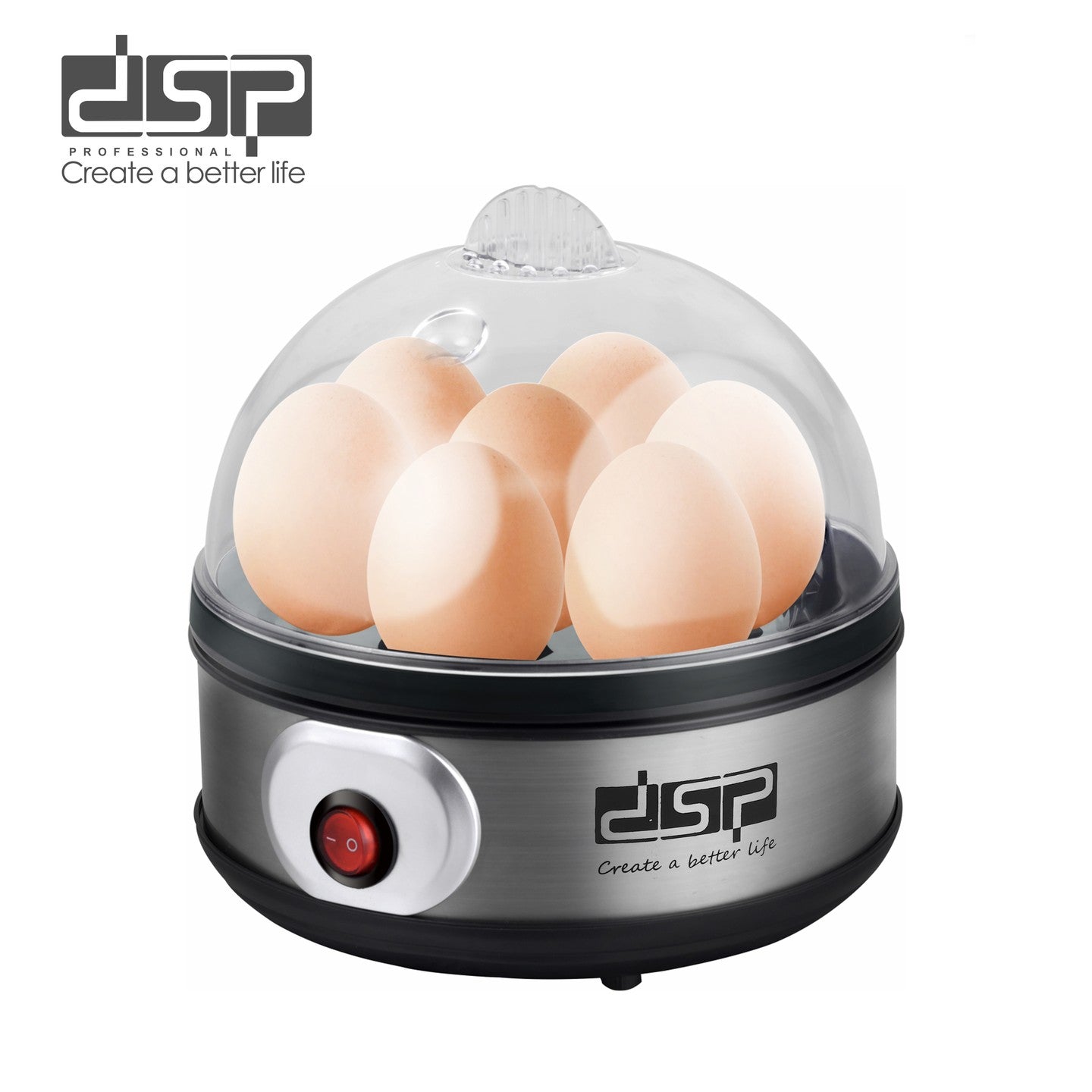 Electric Egg Cooker Auto Shut-Off 7 Eggs 350W | KA5001 | DSP | Image 1