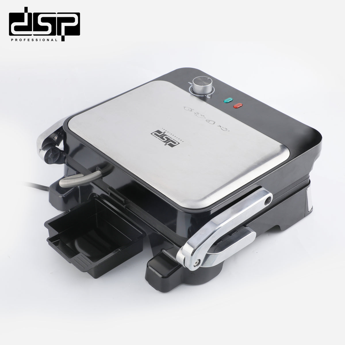 جريل كهربائي 1800 وات – فتح 90° – ألواح Non-stick – DSP KB1106 – صورة 5