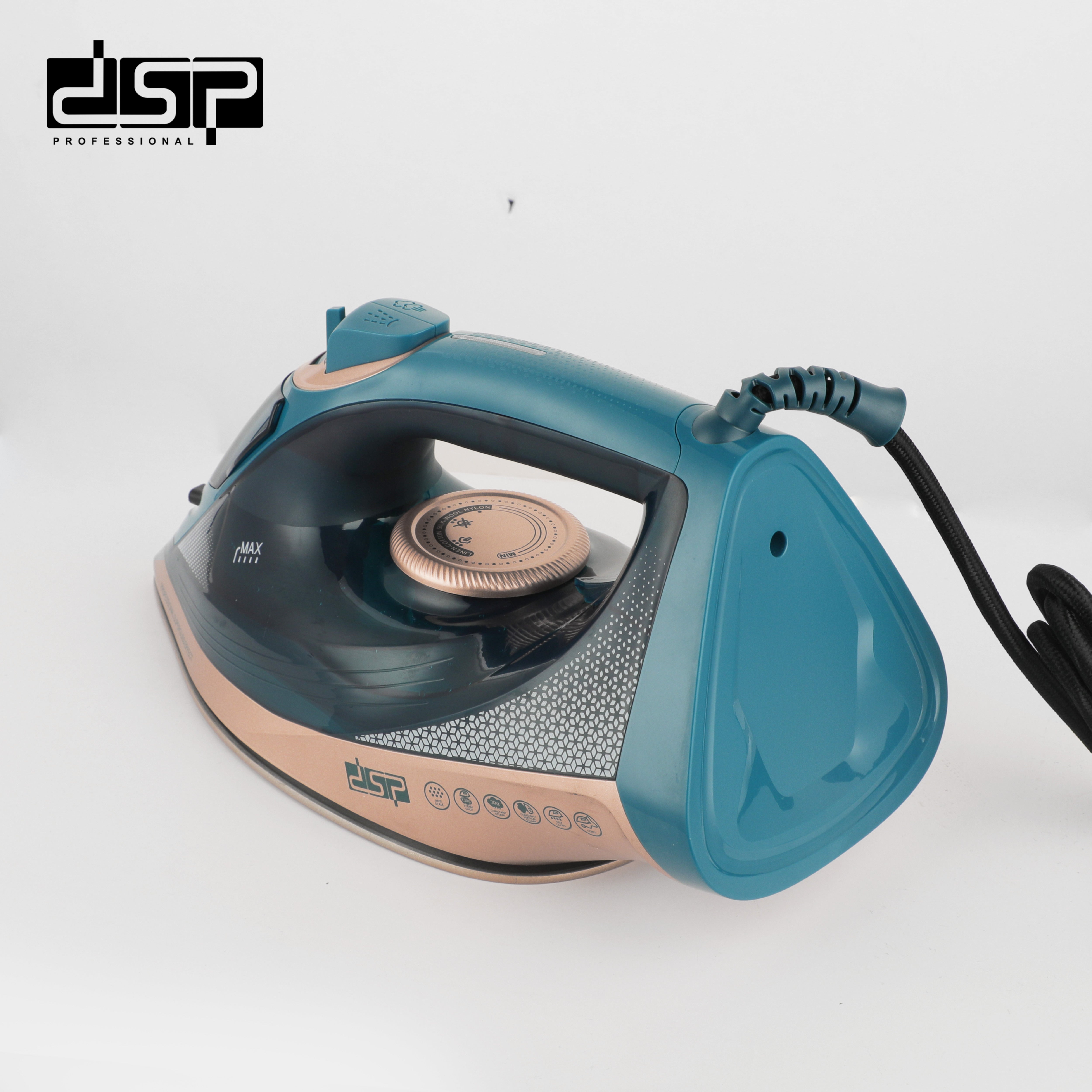 Steam Clothes Iron DSP KD1351 – 2200 Watts – Light Indicator and Large Capacity