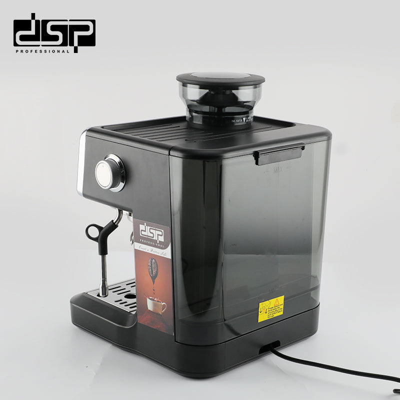 ماكينة إسبريسو 2×1 بطاحونة مدمجة – 20 بار – 2250 وات – DSP KA3107