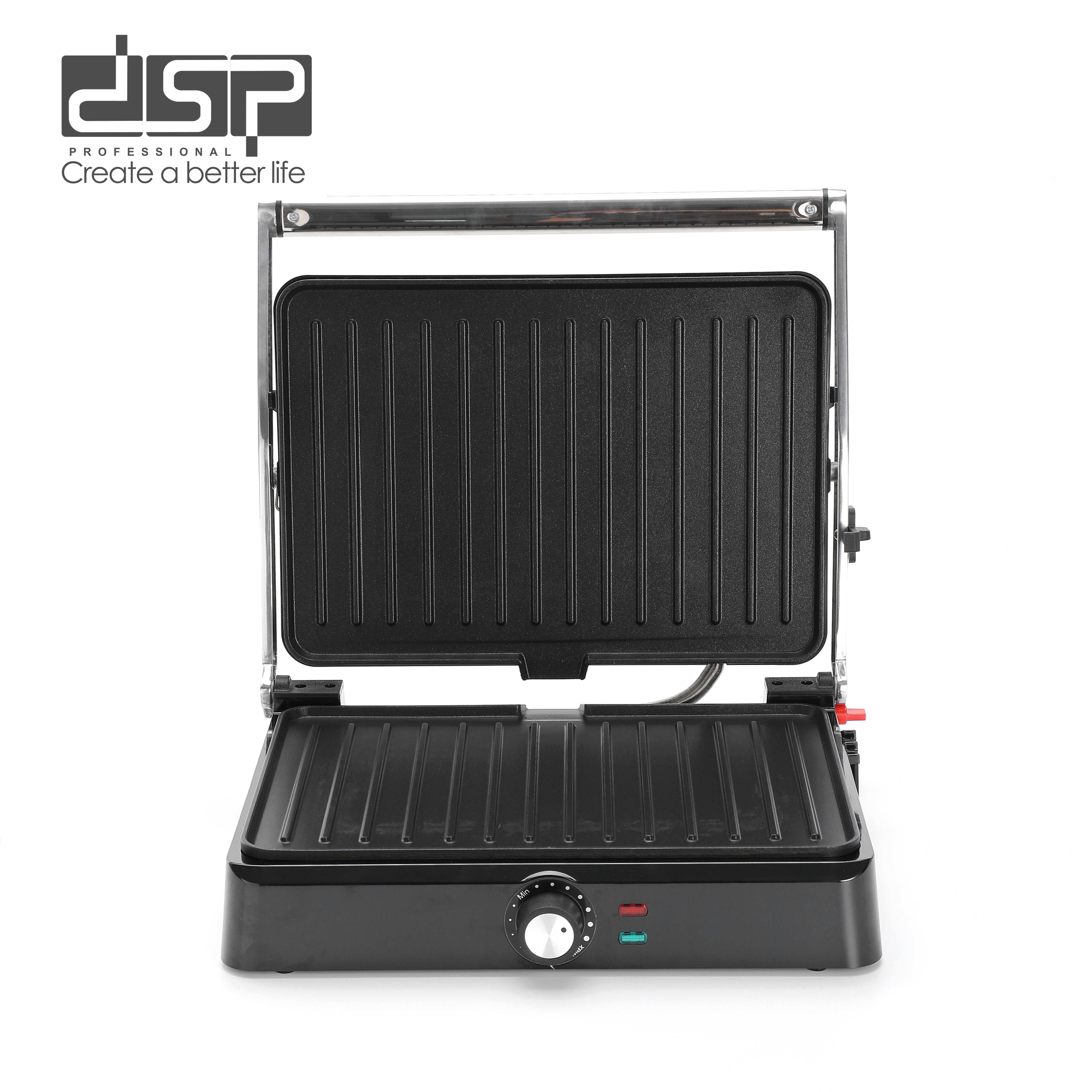 Electric Grill 180° Opening Non-Stick 34x24cm 2200W | KB1109 | DSP | Image 5