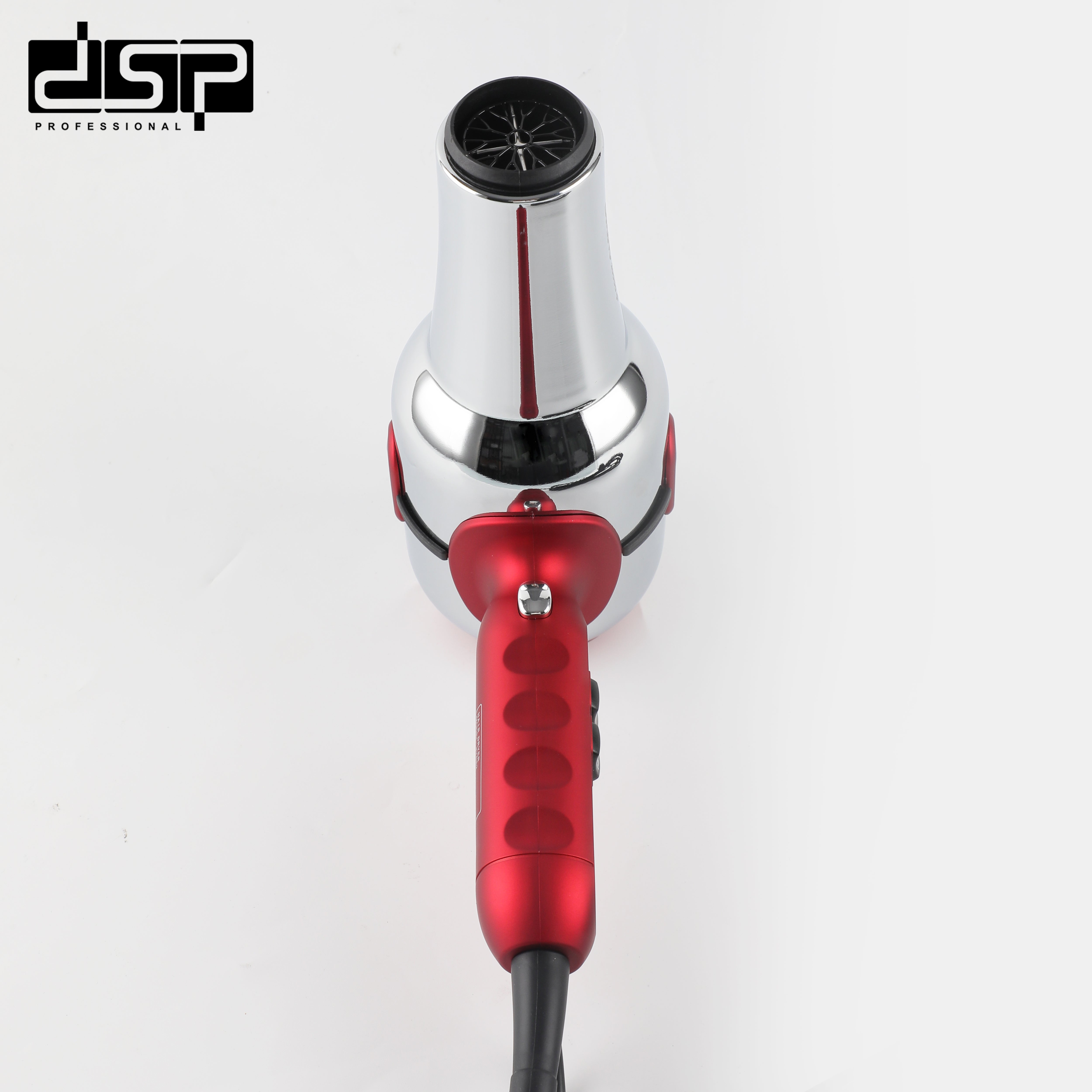 سيشوار شعر احترافي 2000 وات – 22000 RPM – هيكل ستانلس ستيل – موتور AC – DSP 37082 – صورة 5