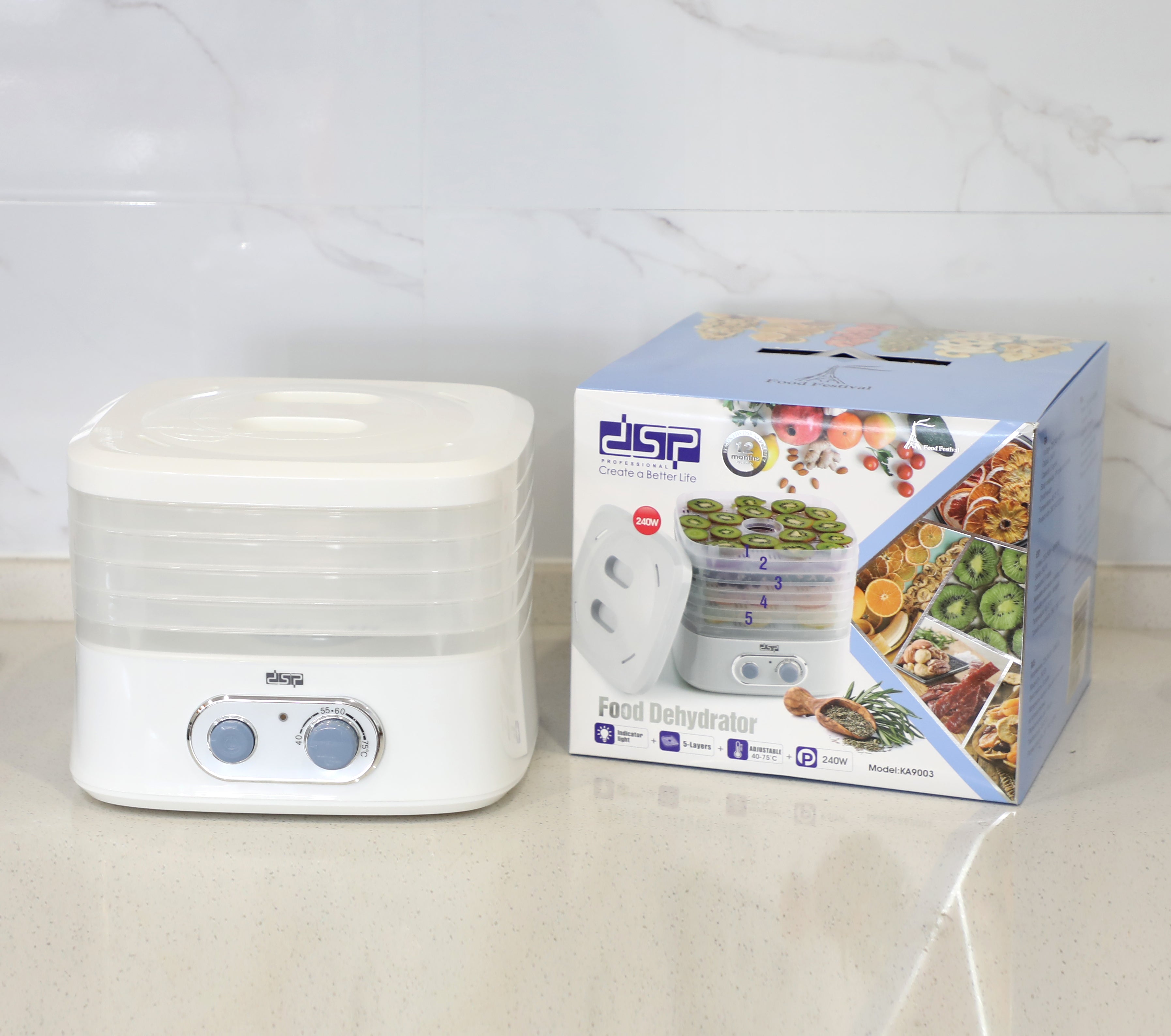 Food Dehydrator 5 Layers Even Drying 240W | KA9003 | DSP | Image 6