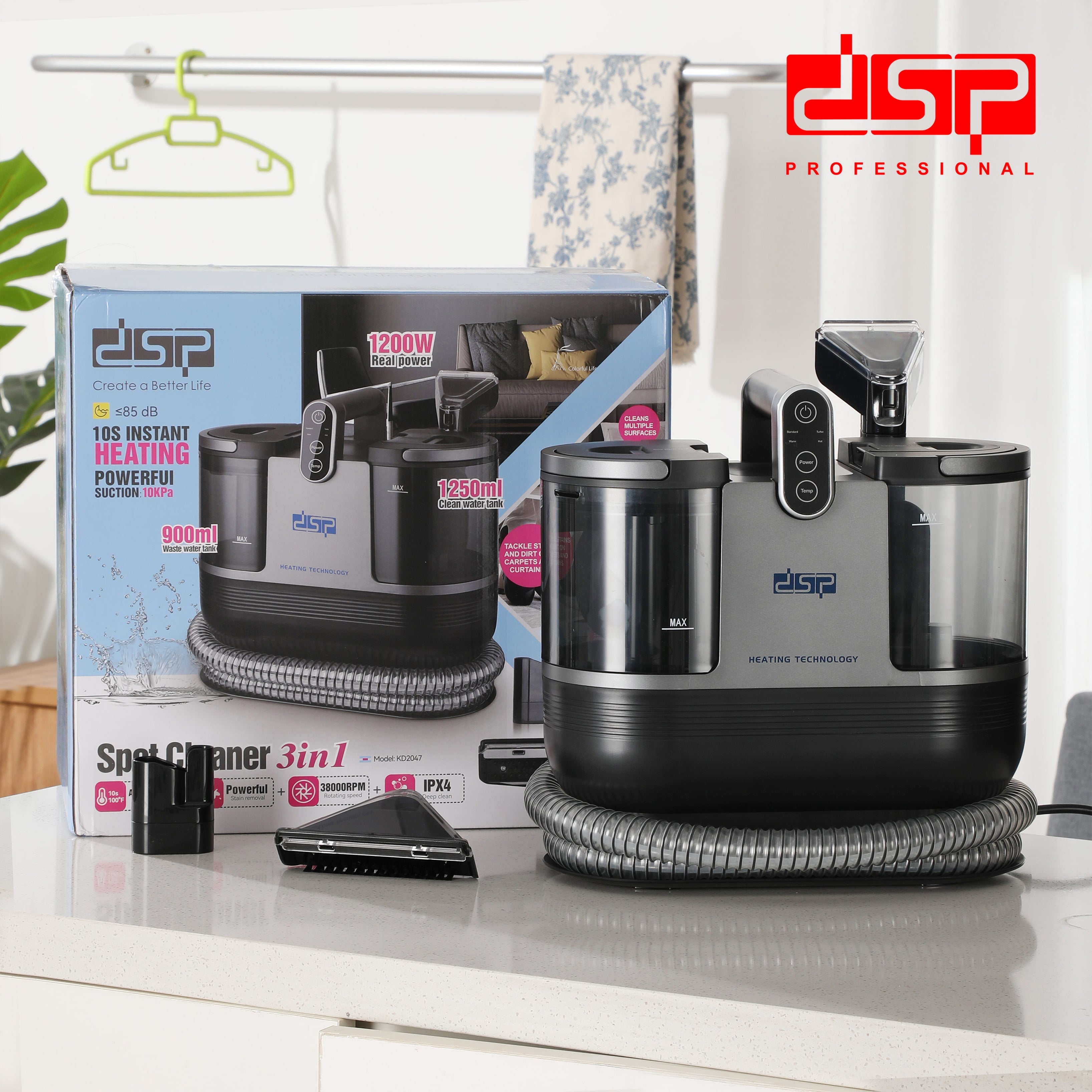 ماكينة تنظيف بالبخار والشفط 3 في 1 – 1700 وات – DSP KD2047U – صورة 6