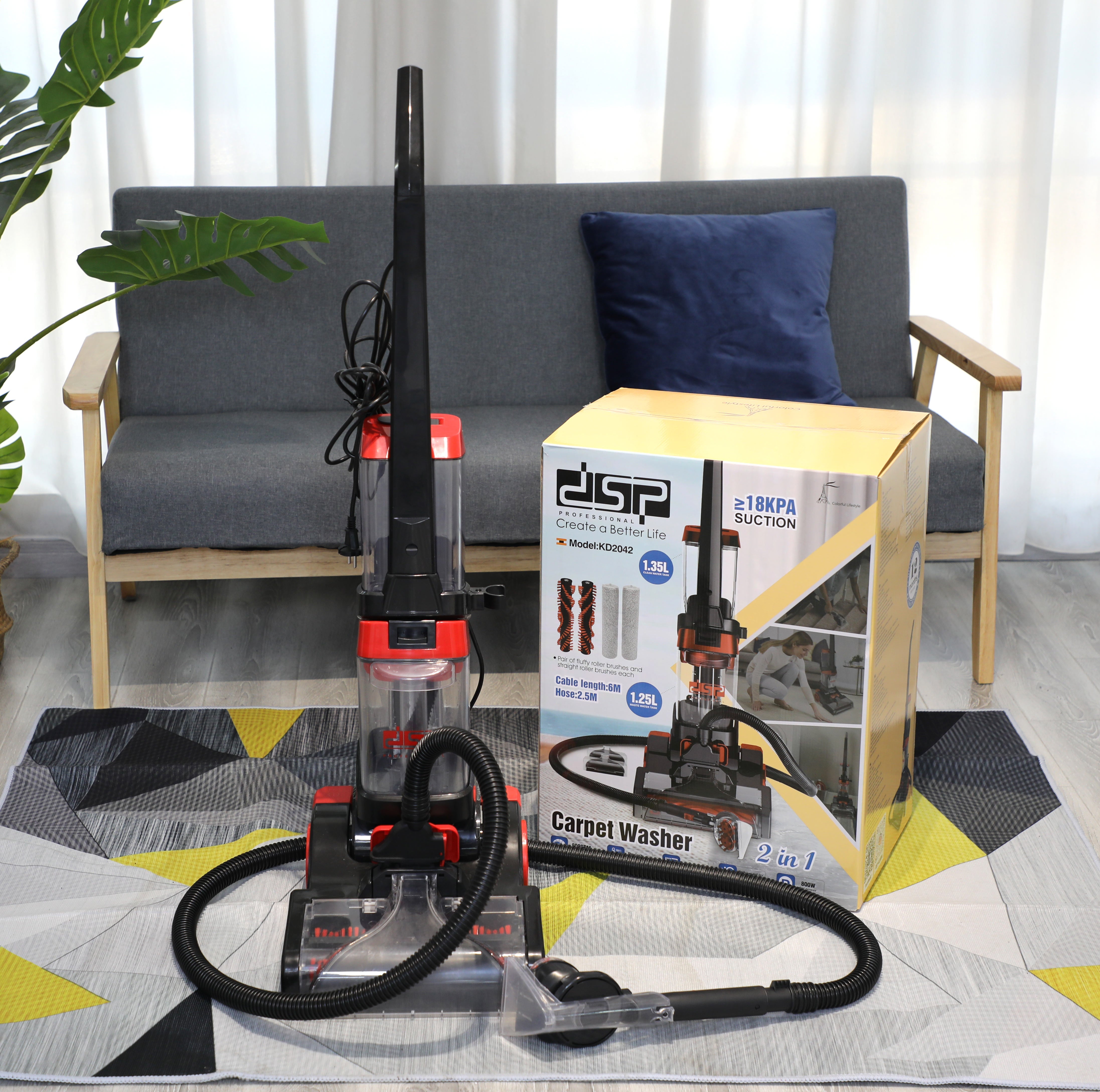 3 in 1 Carpet Washer – DSP KD2042 – 800 Watts