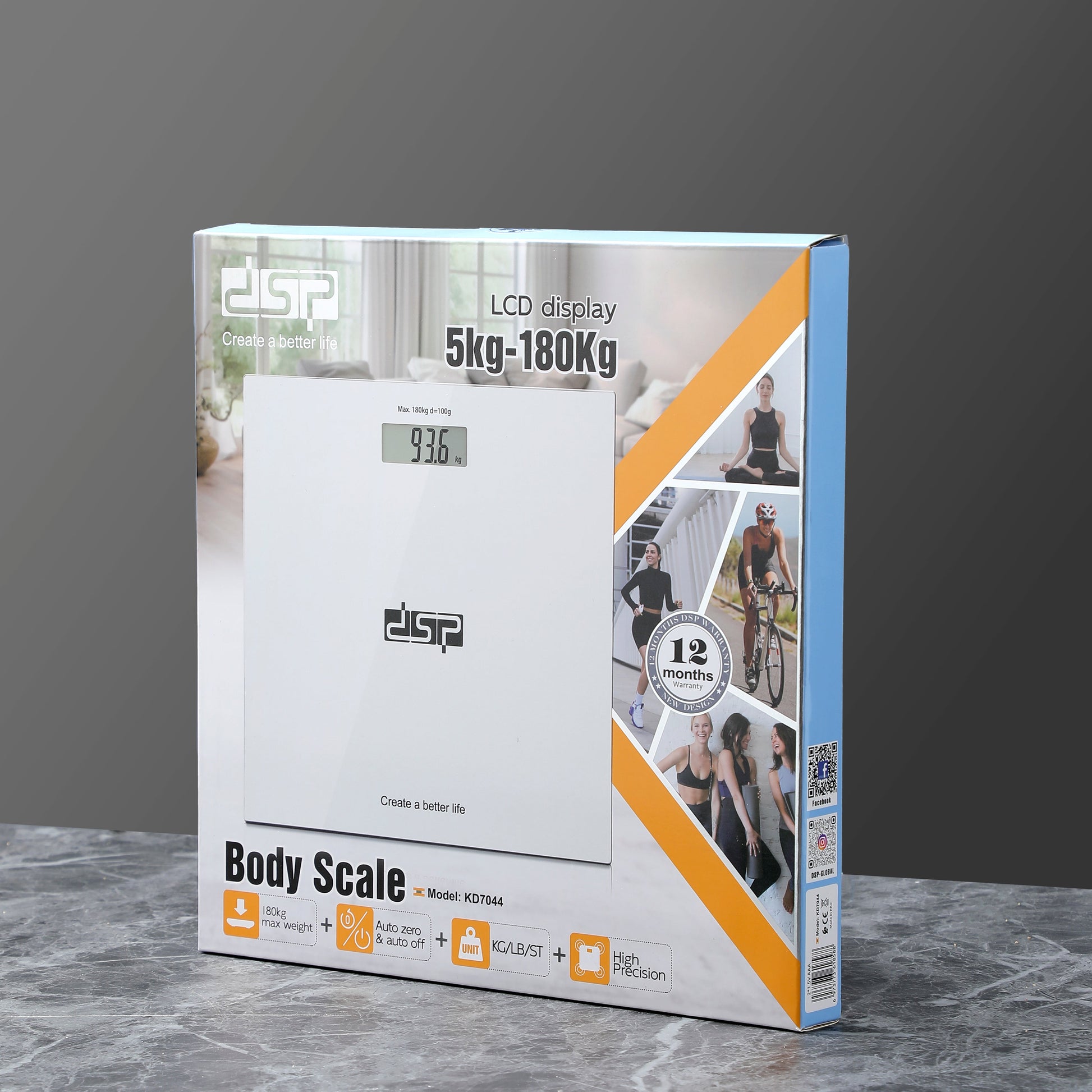 Digital Bathroom Scale LCD 180kg Capacity | KD7044 | DSP | Image 6