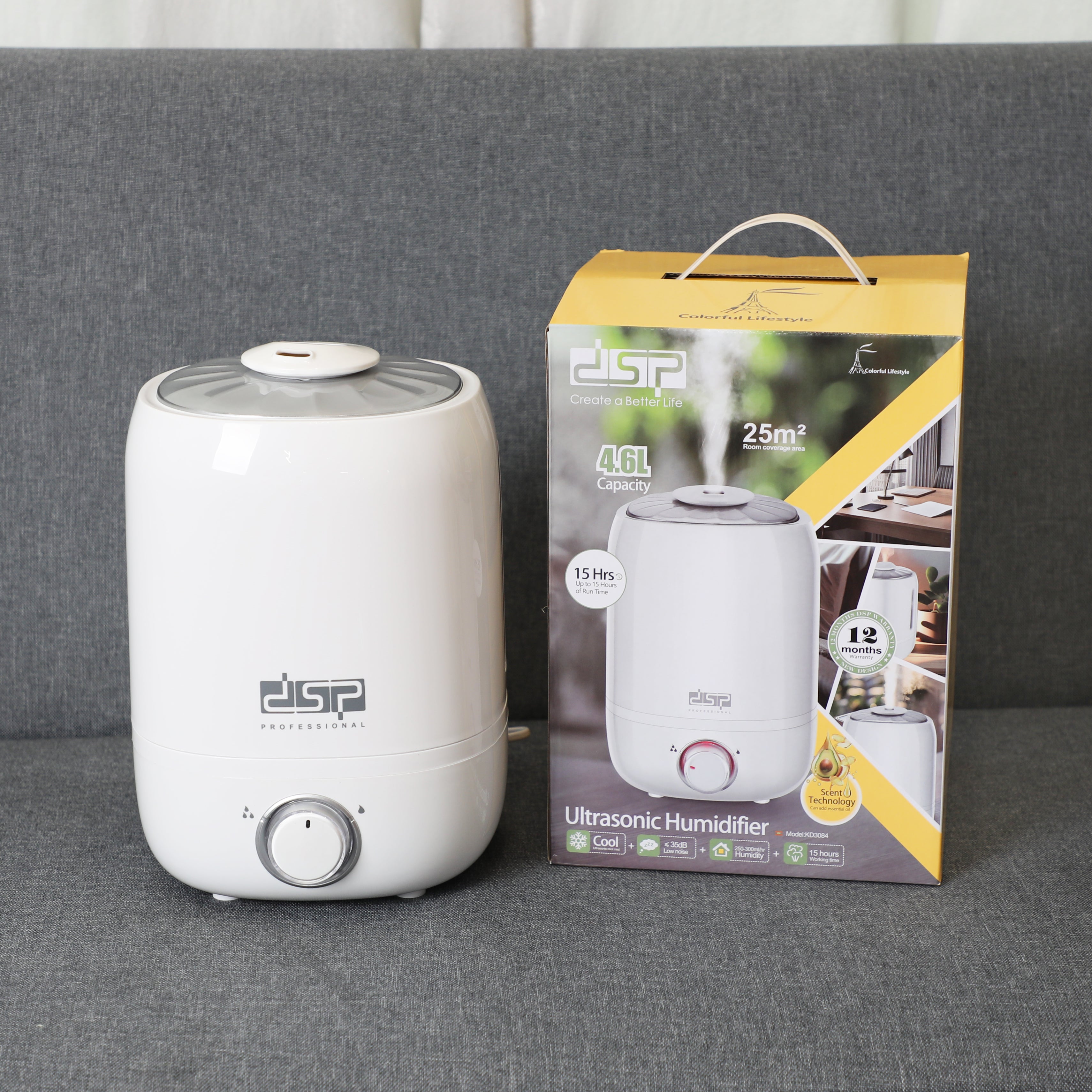 Ultrasonic Cool Mist Humidifier 4.6L Silent Operation | KD3084 | DSP | Image 6